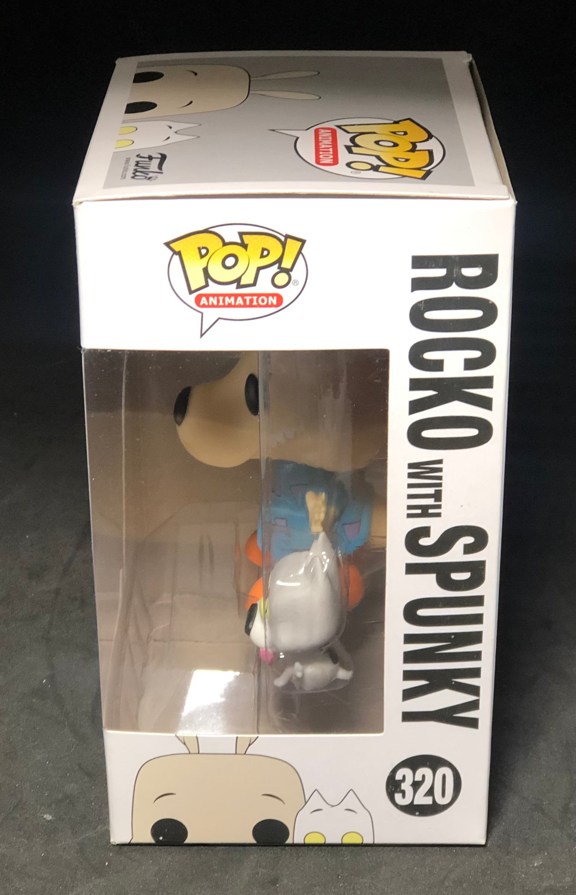 FUNKO POP! Animation - Rocko's Modern Life - Rocko with Spunky (320) 'Small Damaged Packaging'