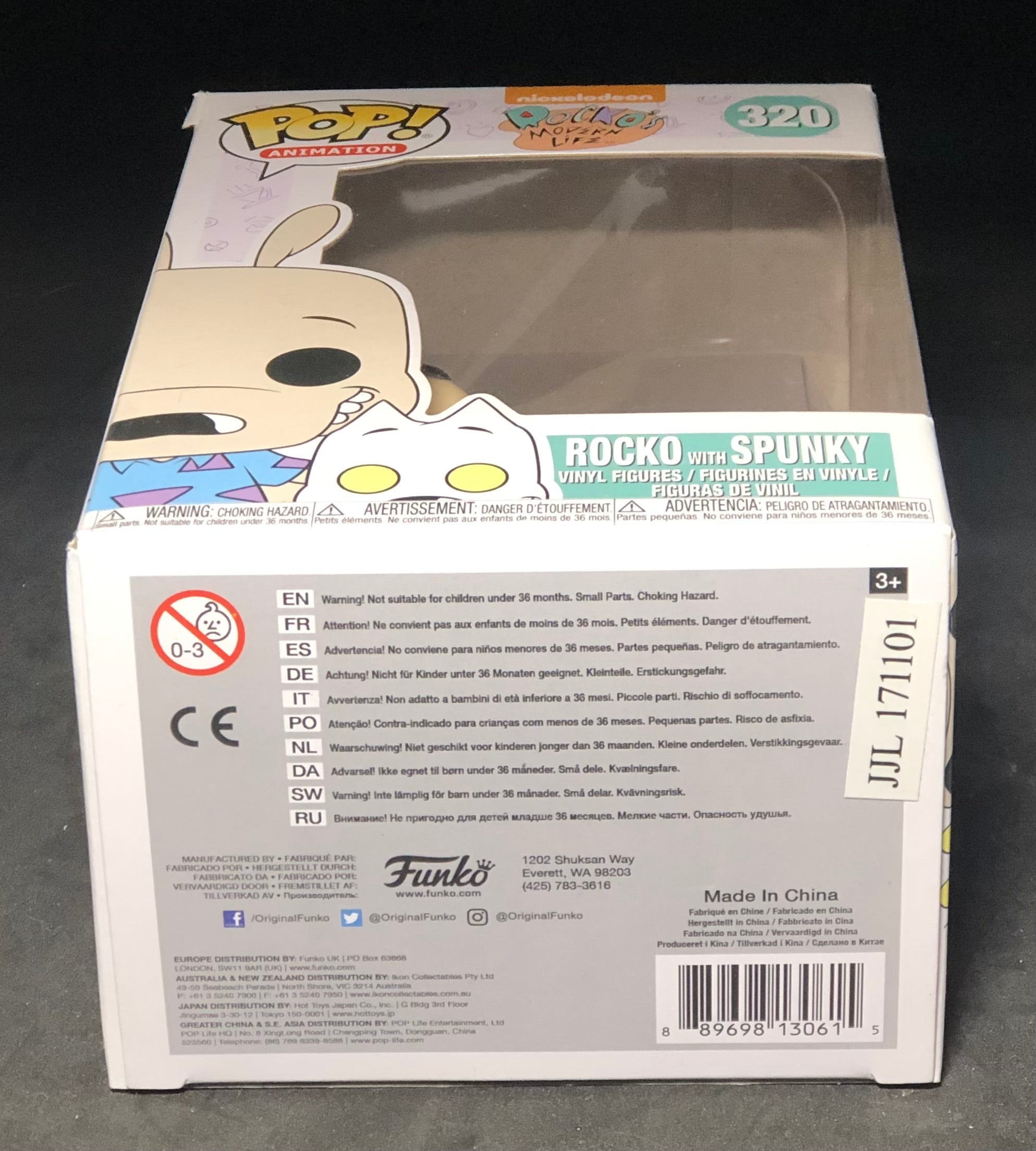 FUNKO POP! Animation - Rocko's Modern Life - Rocko with Spunky (320) 'Small Damaged Packaging'