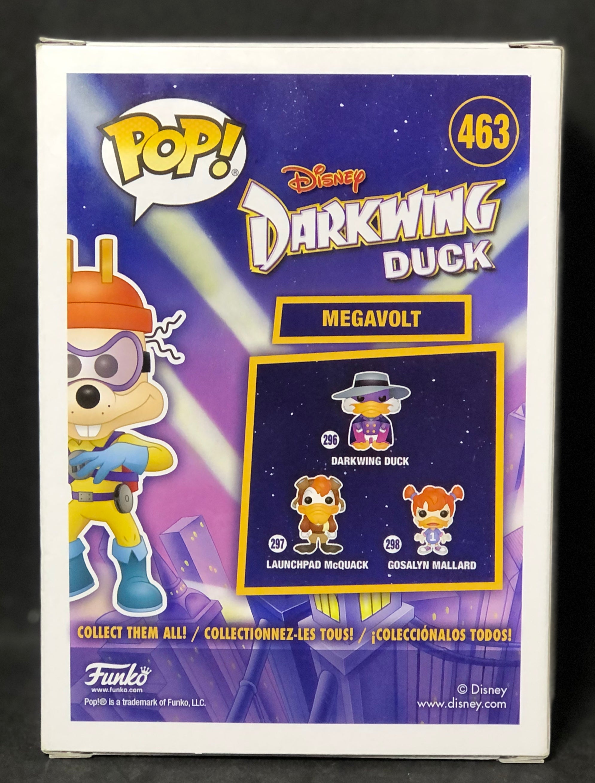 FUNKO POP! Disney - Darkwing Duck - Megavolt (463) 'Minor Figure / Box Damage'