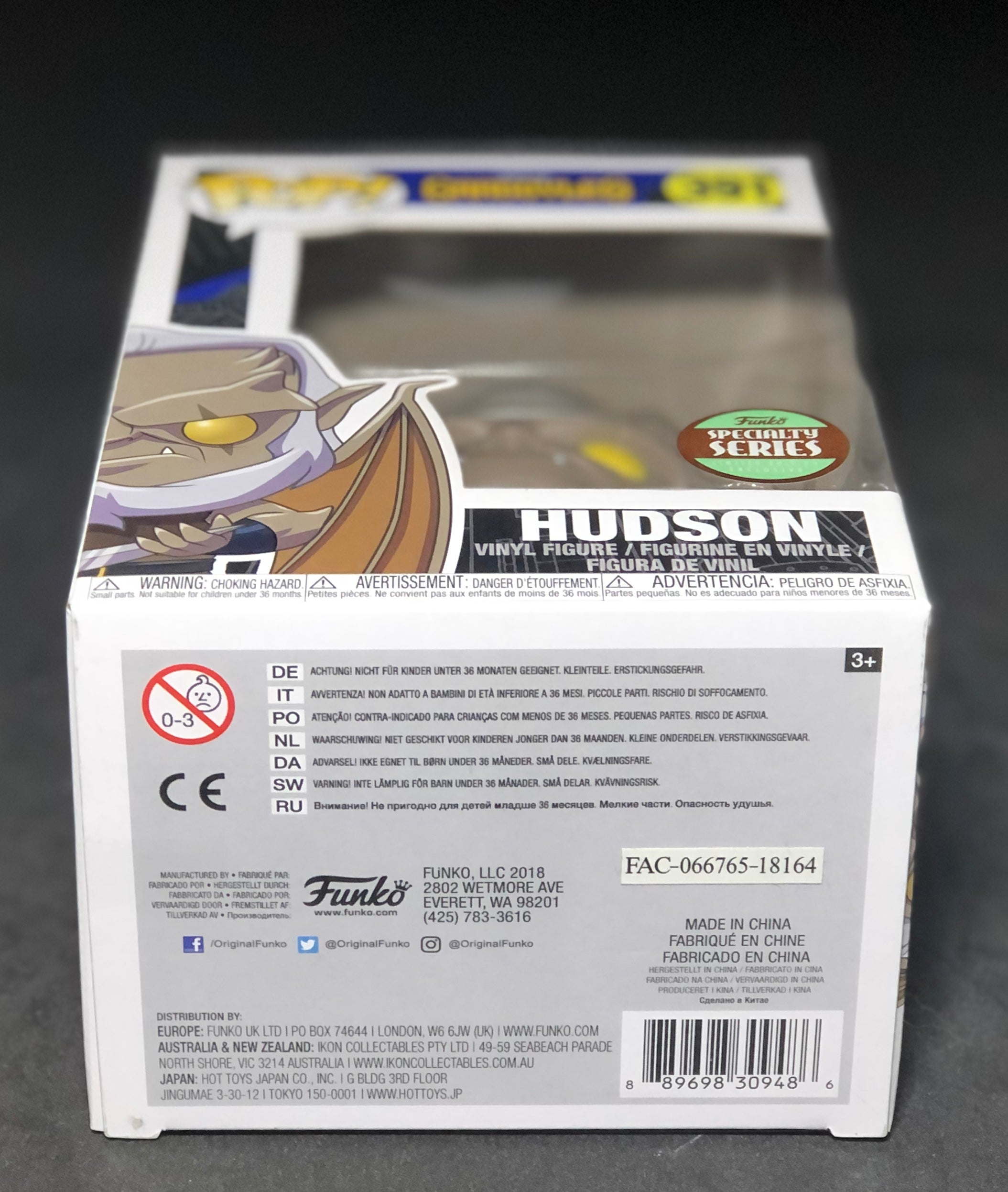 FUNKO POP! Disney - Gargoyles - Hudson (391) Exclusive "Small Damaged Packaging"