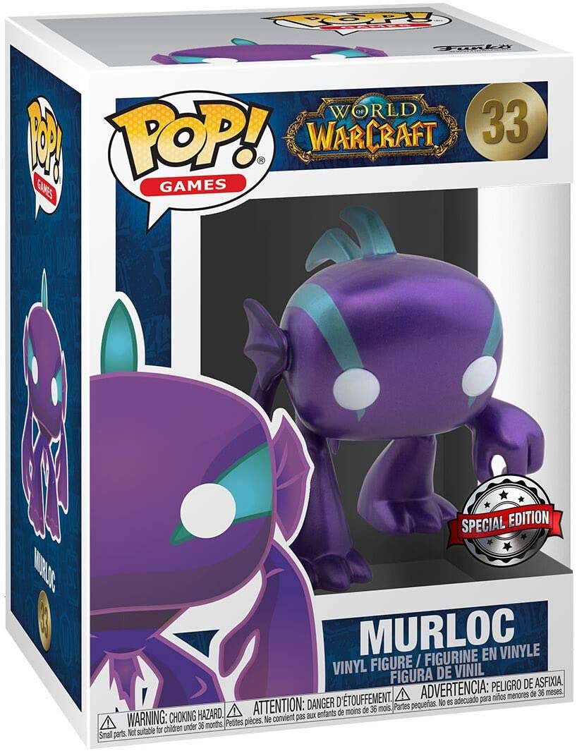 FUNKO POP! Games - World of Warcraft - Murloc (Metallic) (33) Exclusive "Small Damaged Packaging"