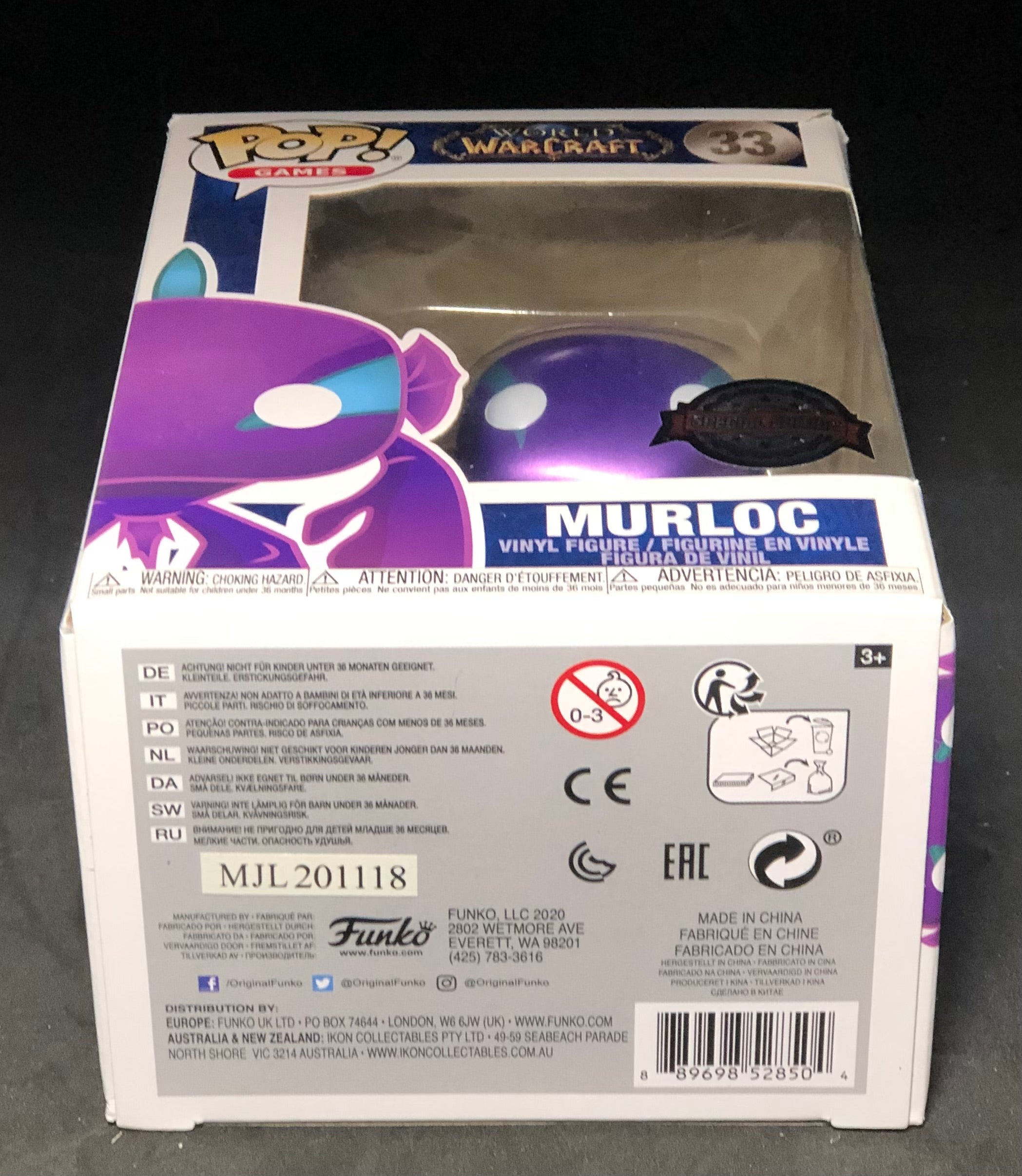FUNKO POP! Games - World of Warcraft - Murloc (Metallic) (33) Exclusive "Small Damaged Packaging"