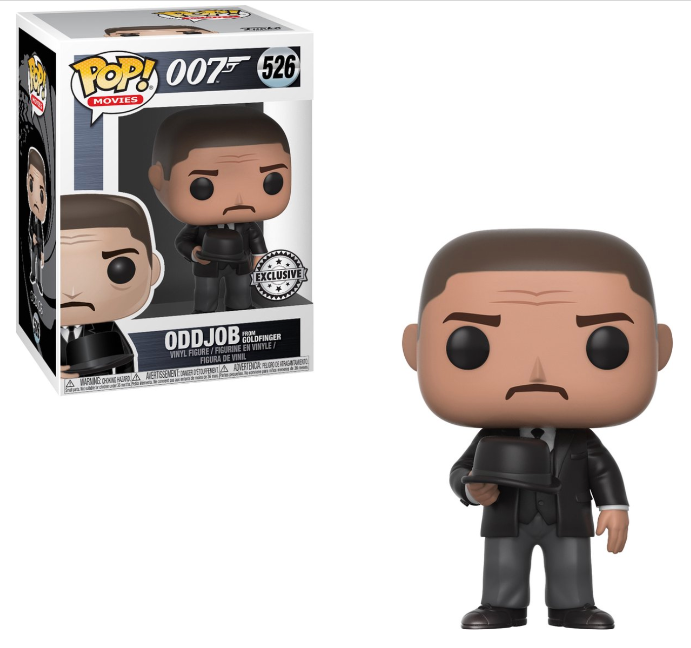 FUNKO POP! Movies - James Bond (007) - Oddjob (Trowing Hat) (from Goldfinger) (526) Exclusive