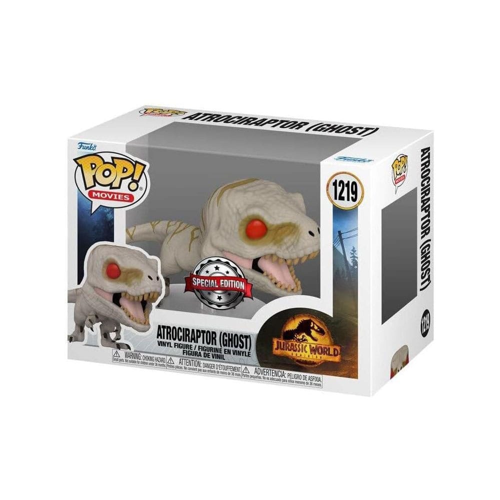 FUNKO POP! Movies - Jurassic World, Dominion - Atrociraptor (Ghost) (1219) Exclusive