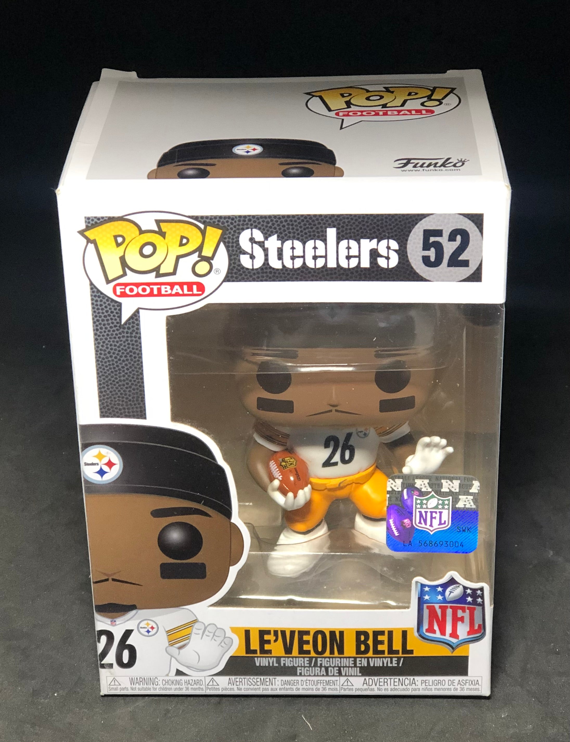 FUNKO POP! Sports - Football - NFL Steelers - Le'Veon Bell (52) 'Small Damaged Packaging'
