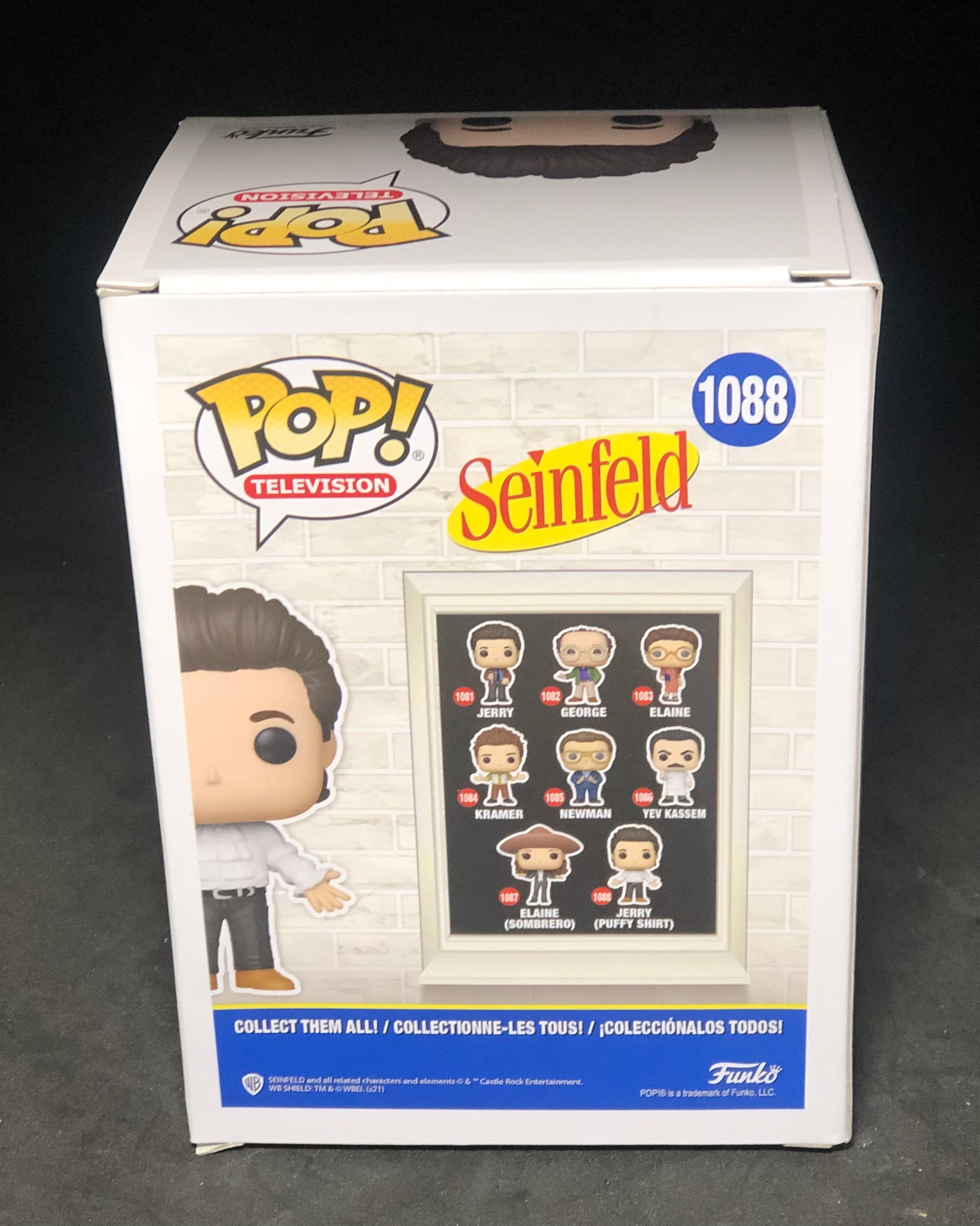 FUNKO POP! Television - Seinfeld - Jerry Seinfeld (Puffy Shirt) (1088) 'Small Damaged Packaging'