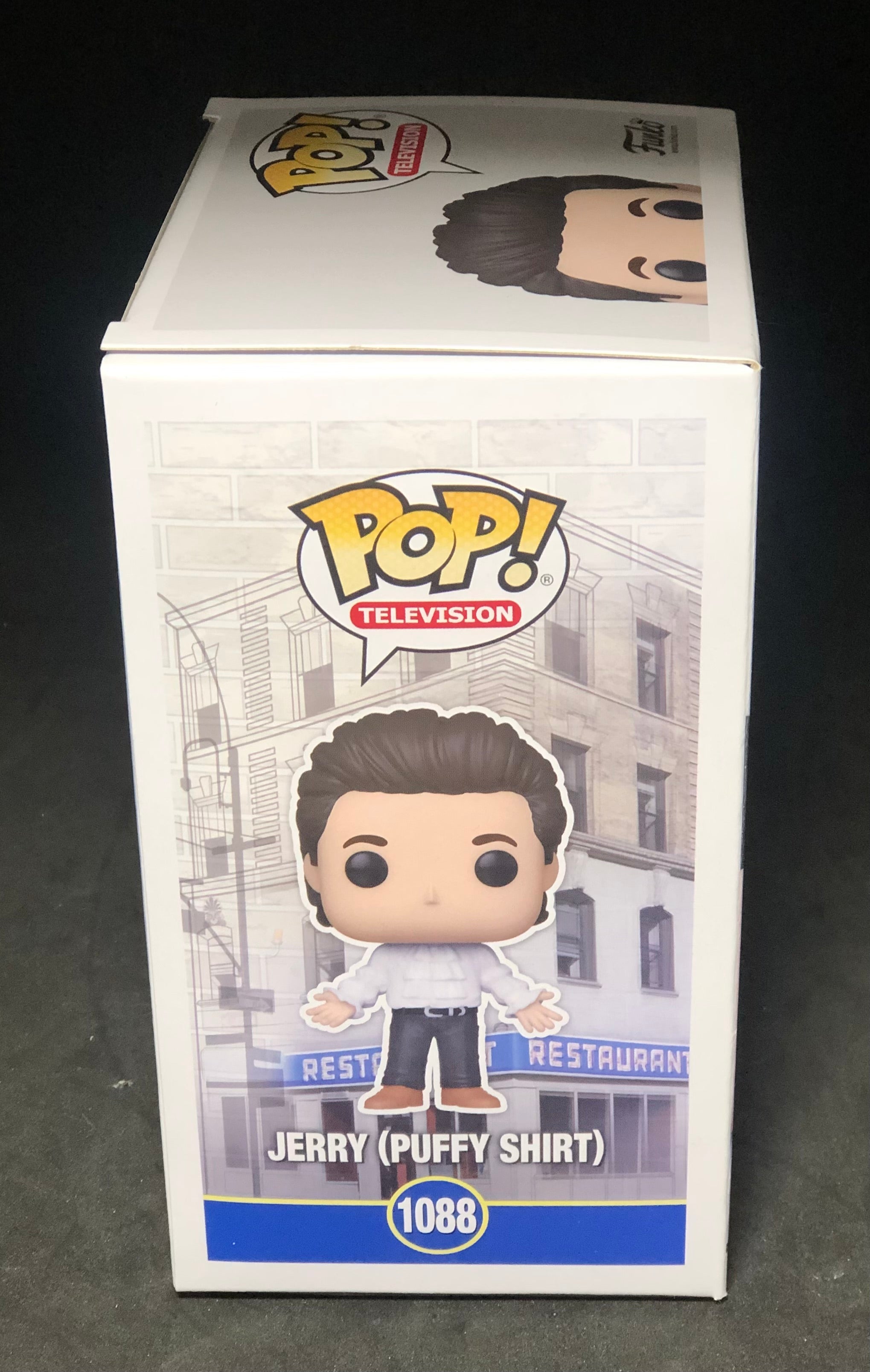 FUNKO POP! Television - Seinfeld - Jerry Seinfeld (Puffy Shirt) (1088) 'Small Damaged Packaging'