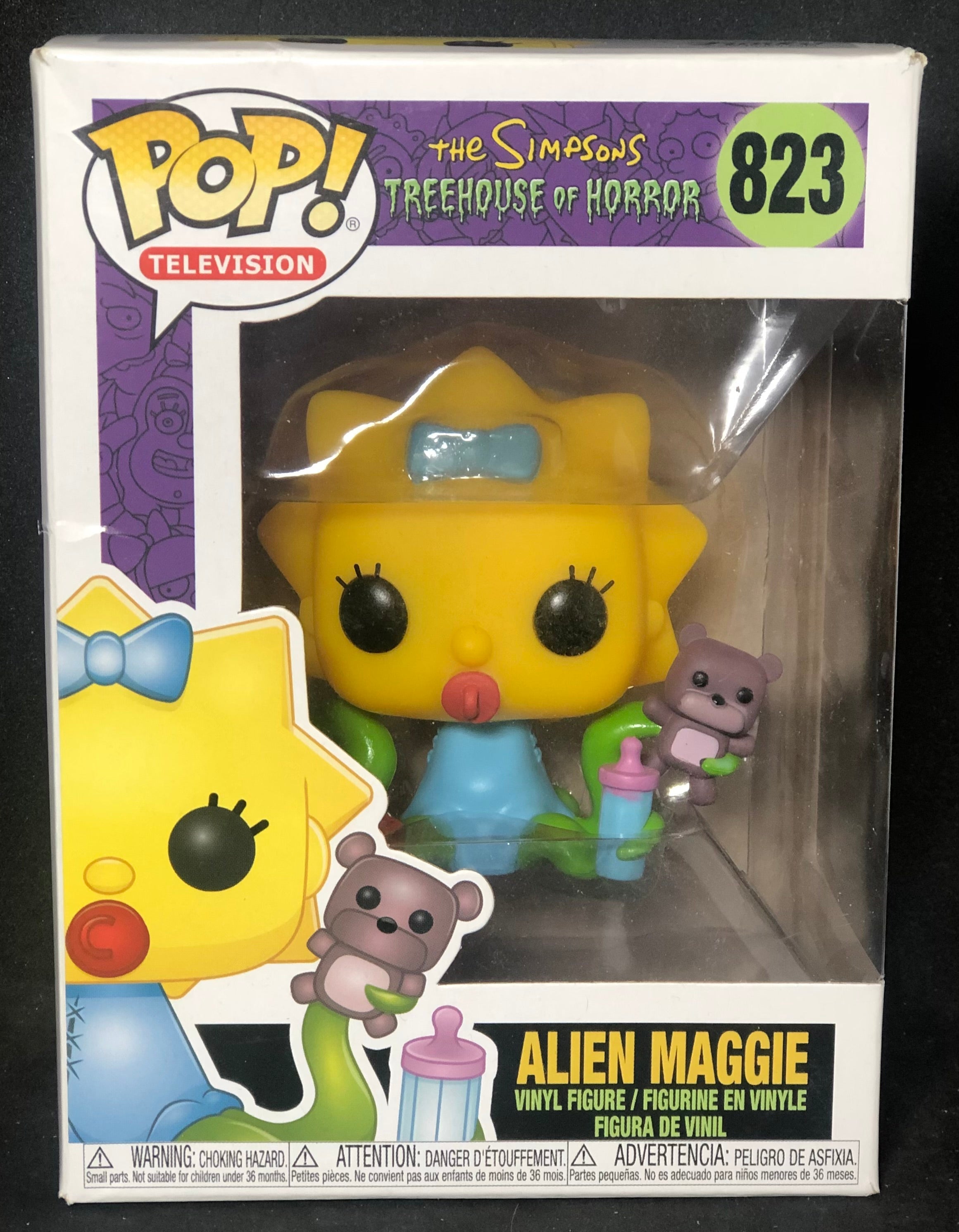 FUNKO POP! Television - The Simpsons, Treehouse of Horror - Alien Maggie (823) 'Minor Box Damage'