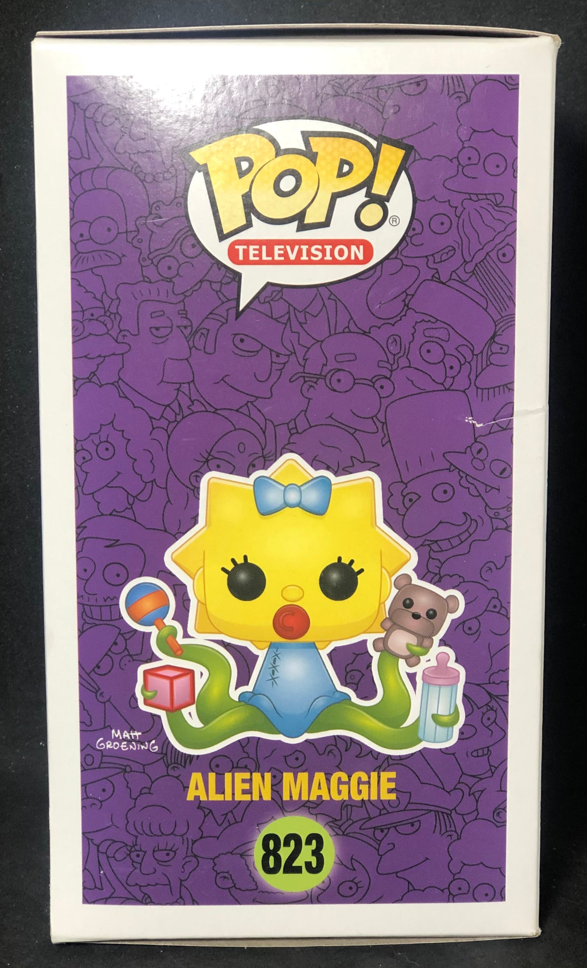 FUNKO POP! Television - The Simpsons, Treehouse of Horror - Alien Maggie (823) 'Minor Box Damage'