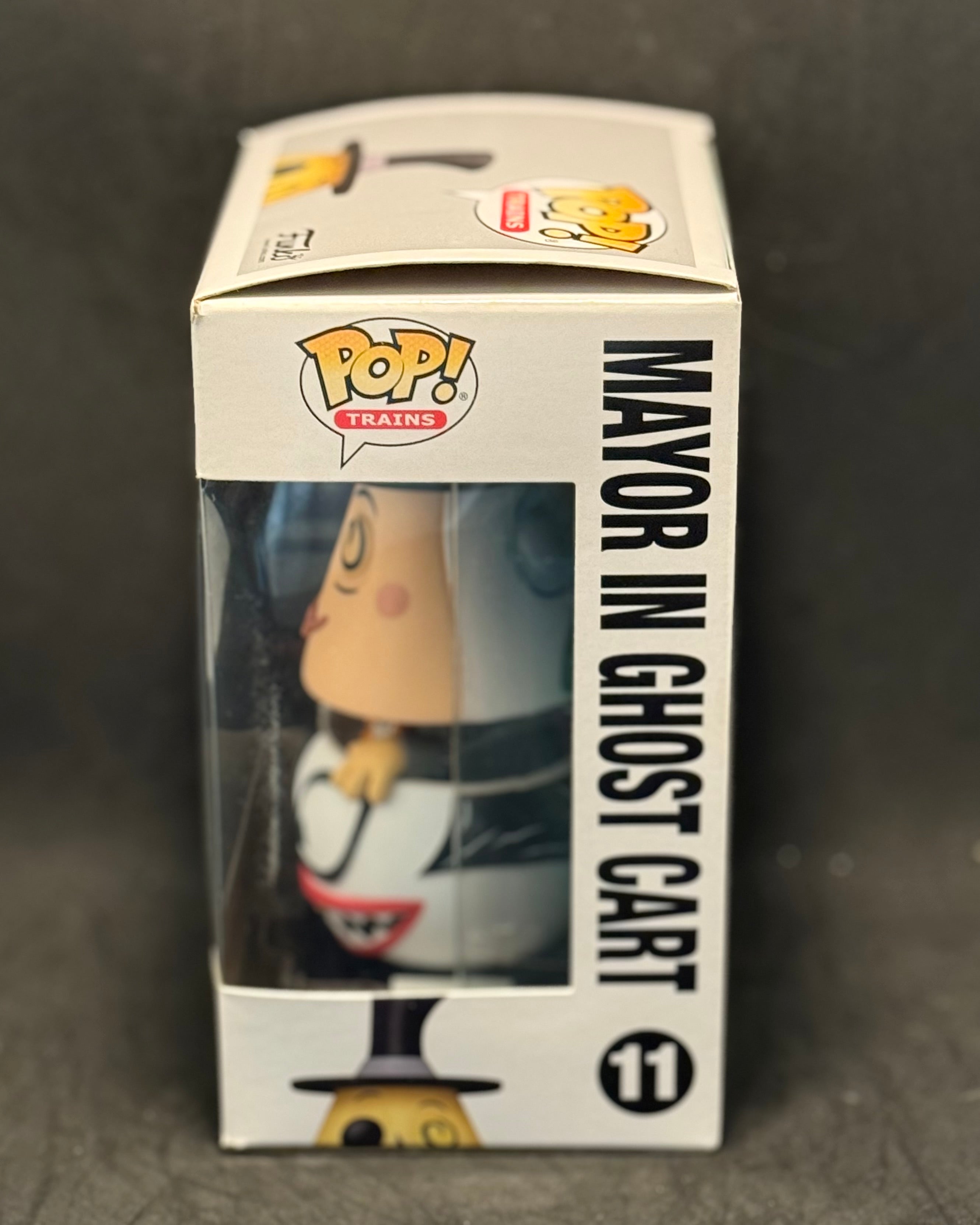 FUNKO POP Trains - Disney, The Nightmare before Christmas - Mayor in Ghost Cart (11) "Small Box Damage"