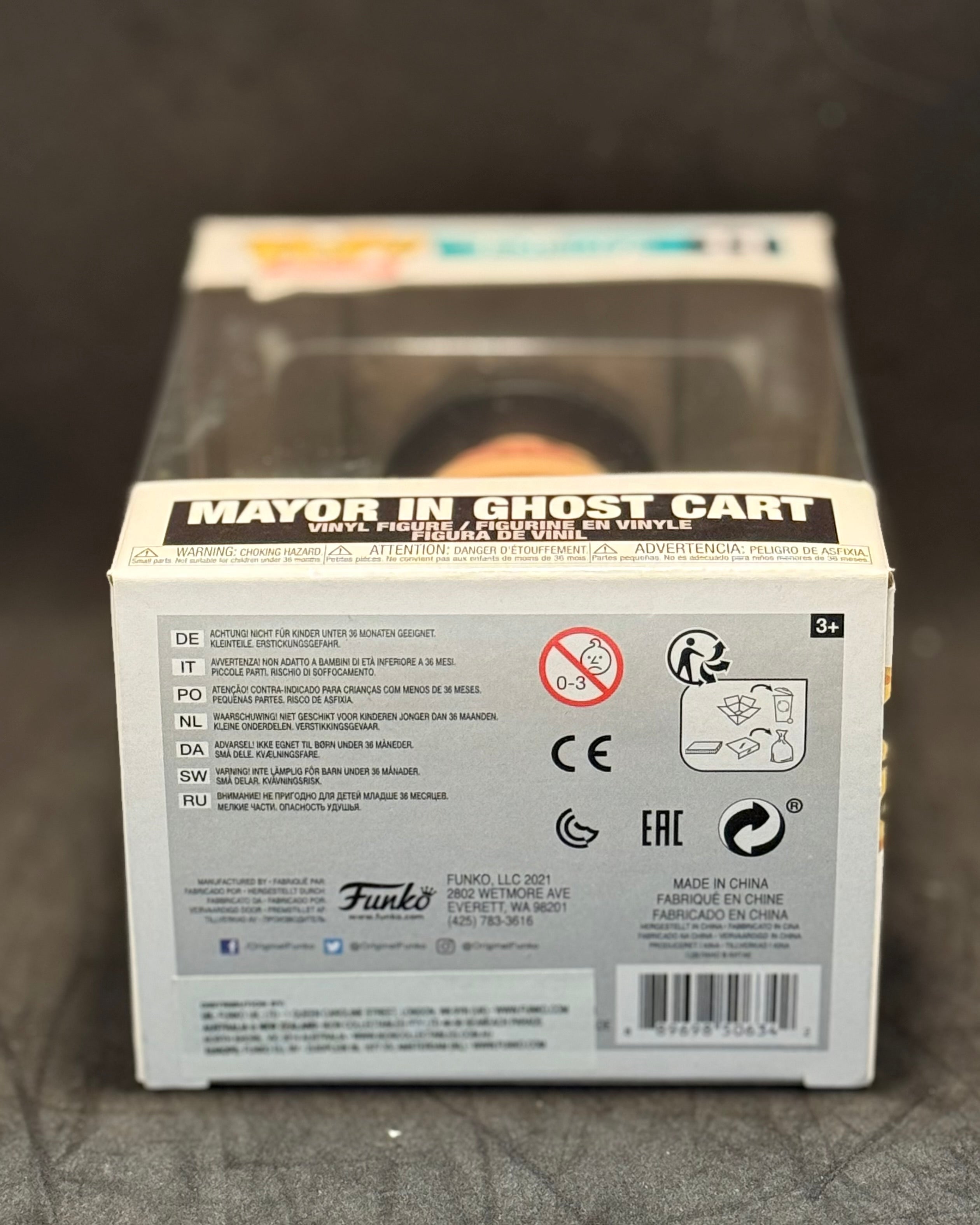 FUNKO POP Trains - Disney, The Nightmare before Christmas - Mayor in Ghost Cart (11) "Small Box Damage"
