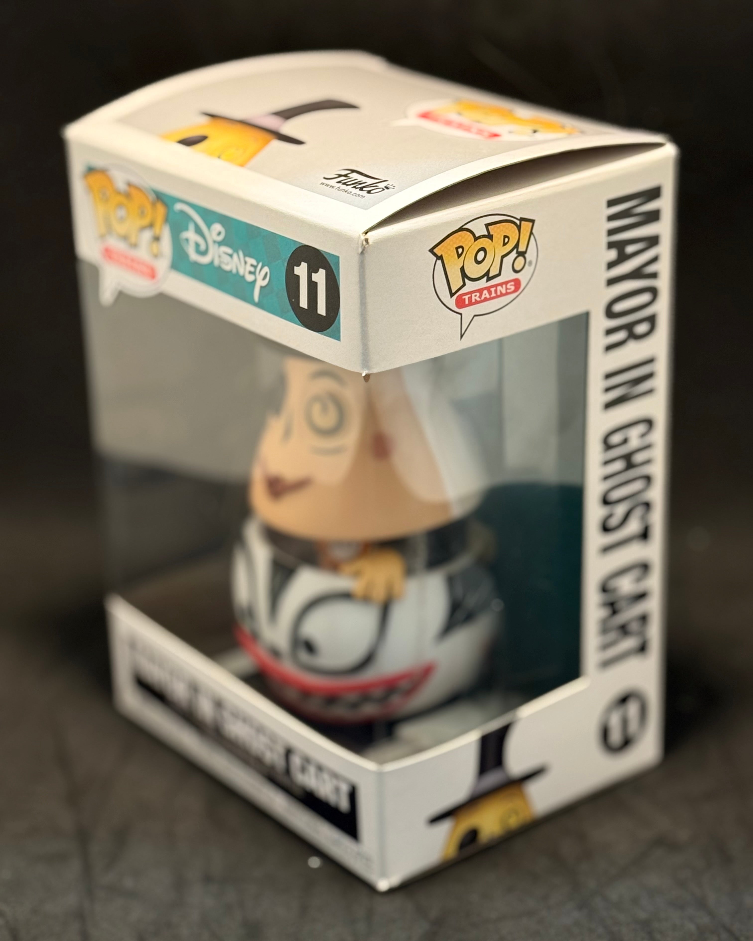 FUNKO POP Trains - Disney, The Nightmare before Christmas - Mayor in Ghost Cart (11) "Small Box Damage"