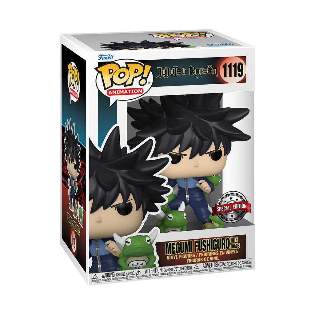 Funko POP! Animation - Jujutsu Kaisen - Megumi Fushiguro w/ Toads (1119) Exclusive
