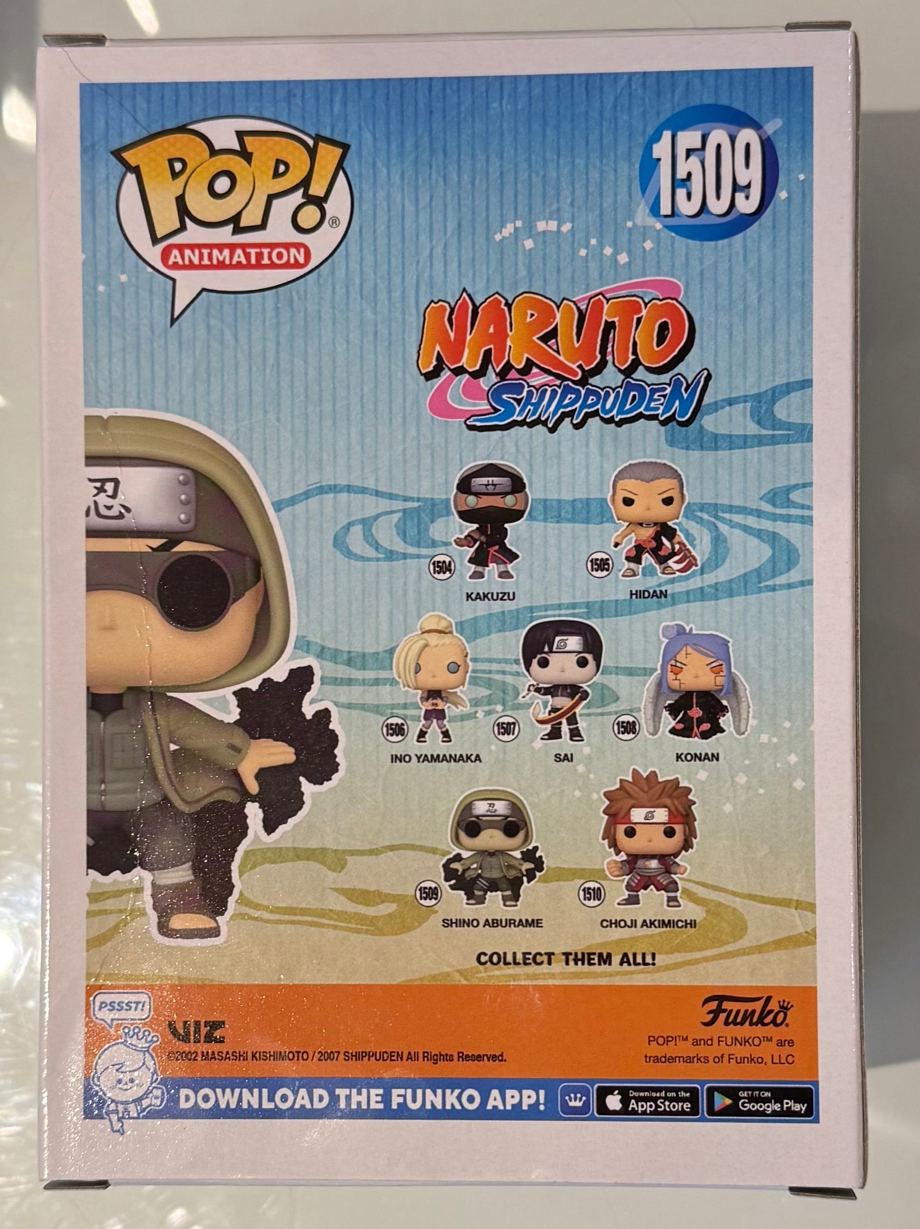 Funko POP! Animation - Naruto Shippuden - Shino Aburame (1509) 'Small Box Damage'
