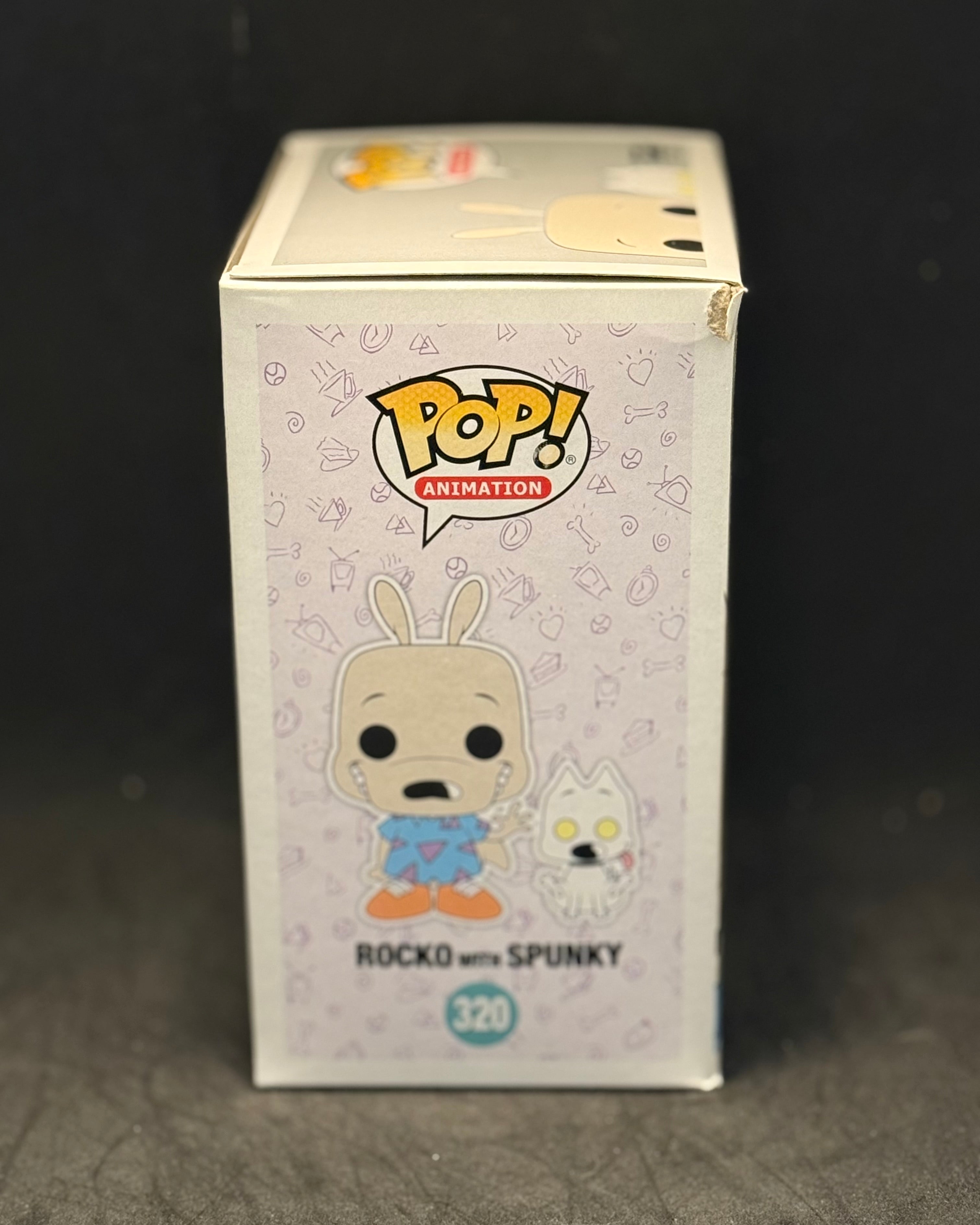 Funko POP! Animation - Rocko's Modern Life - Rocko with Spunky (320) 'Small Box Damage'