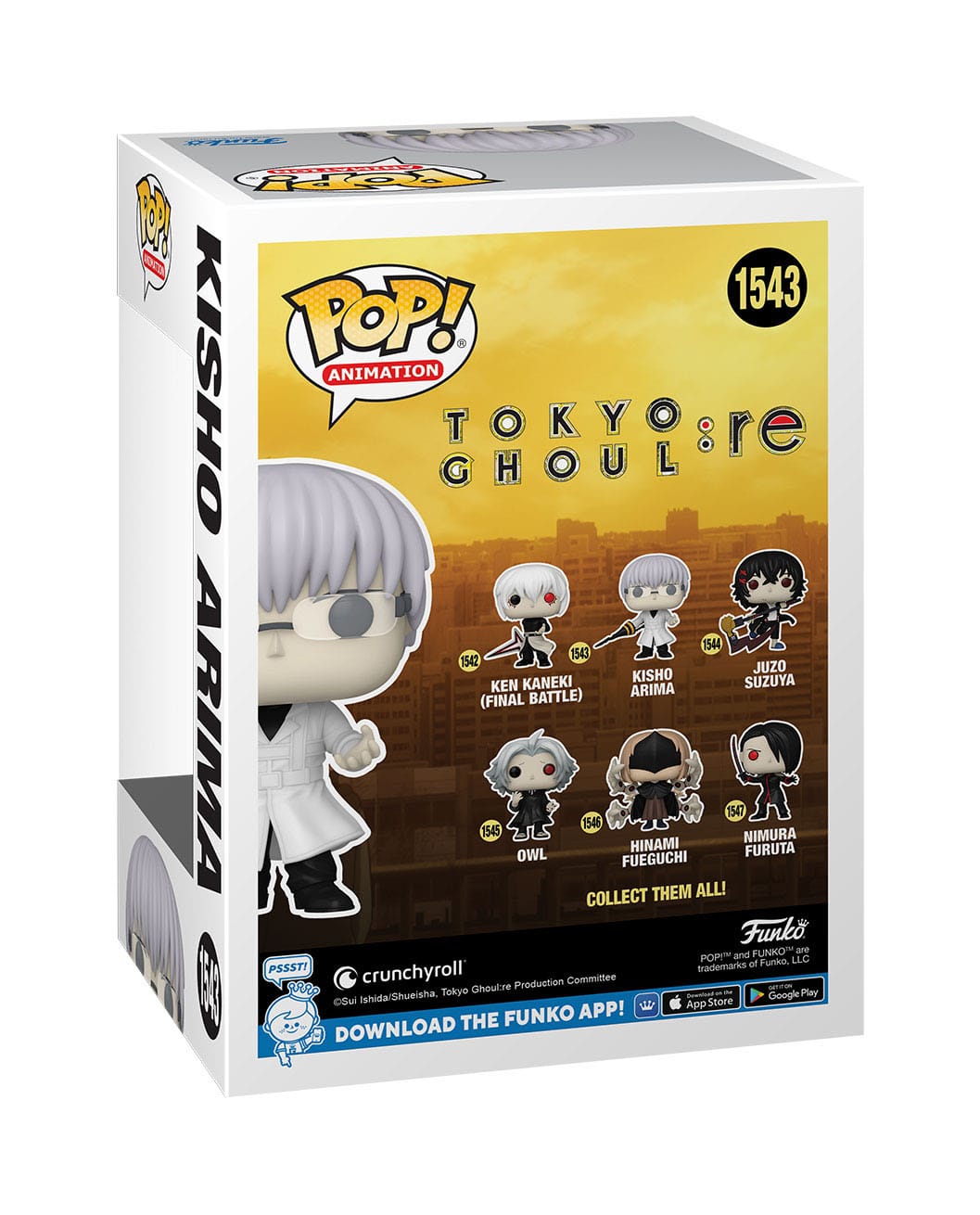 Funko POP! Animation - Tokyo Ghoul : Re - Kisho Arima (1543)