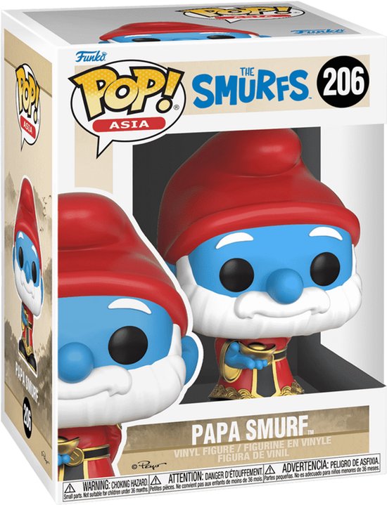 Funko POP! Asia - The Smurfs - Papa Smurf #206
