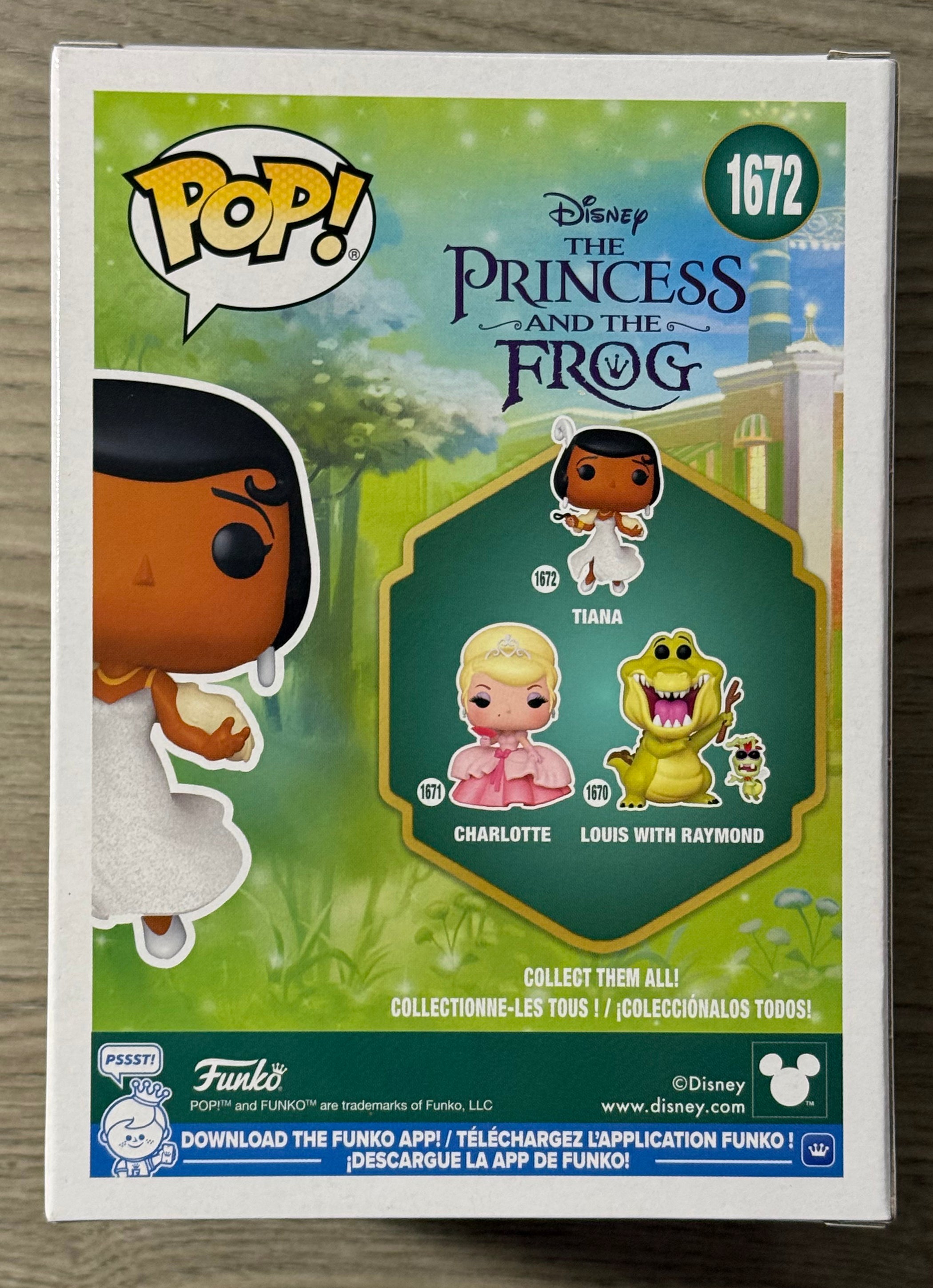 Funko POP! Disney - The Princess & The Frog - Tiana in Glittering Gown #1672 - Small Box Damage