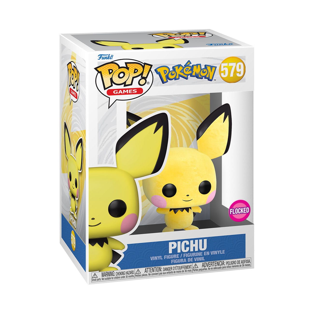 Funko POP! Games - Pokémon - Pichu 'Flocked' #579