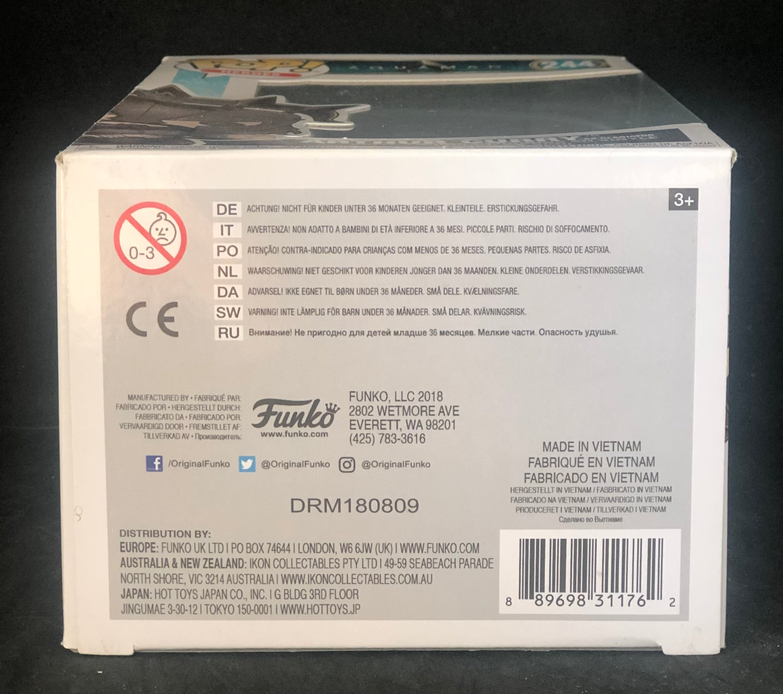 Funko POP! Heroes - Aquaman - Arthur Curry (as Gladiator) (244) 'Small Box Damage'