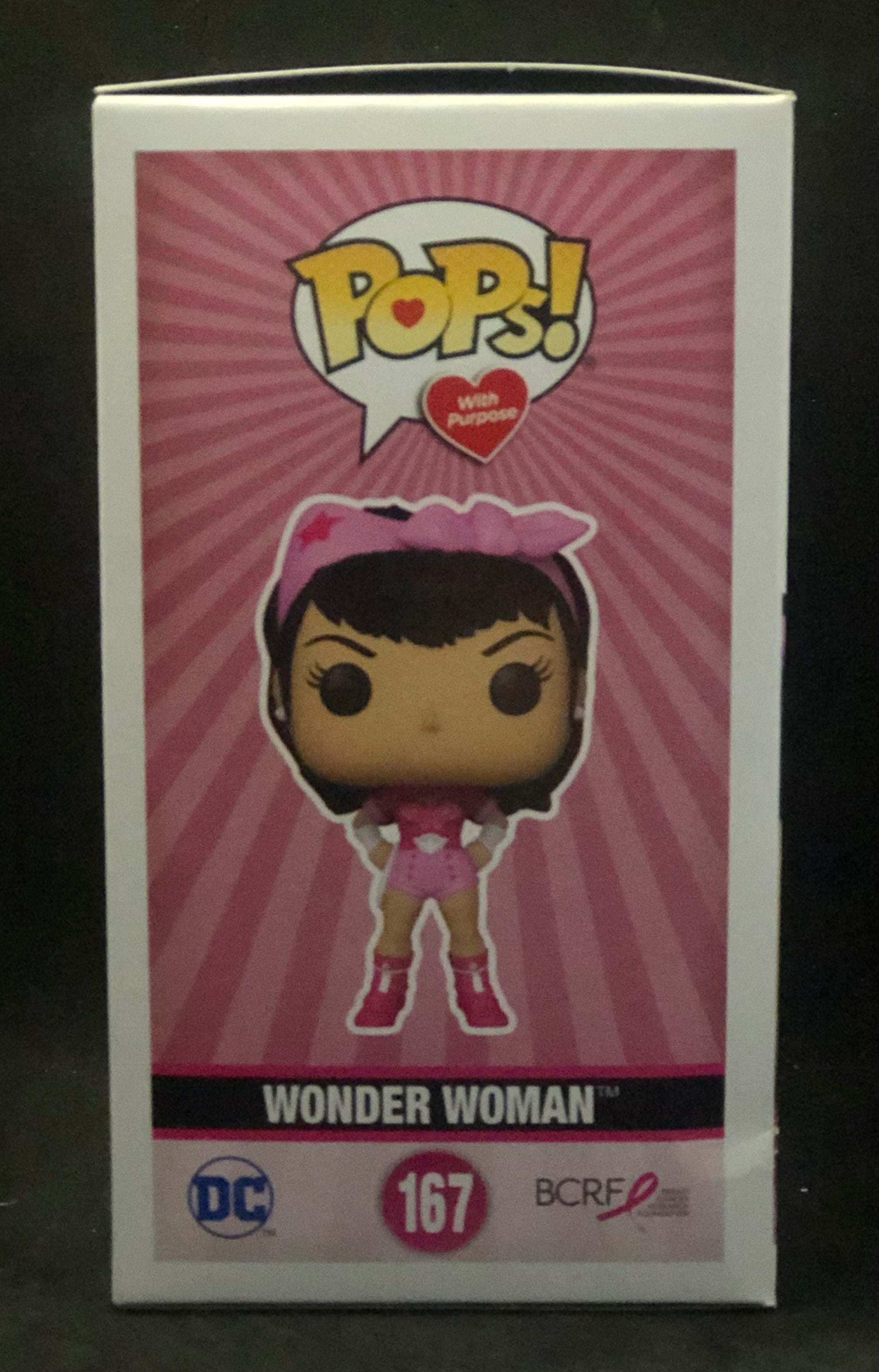 Funko POP! Heroes - DC Comics Bombshells - Wonder Woman (Breast Cancer Awareness) (167) 'Small Box Damage'