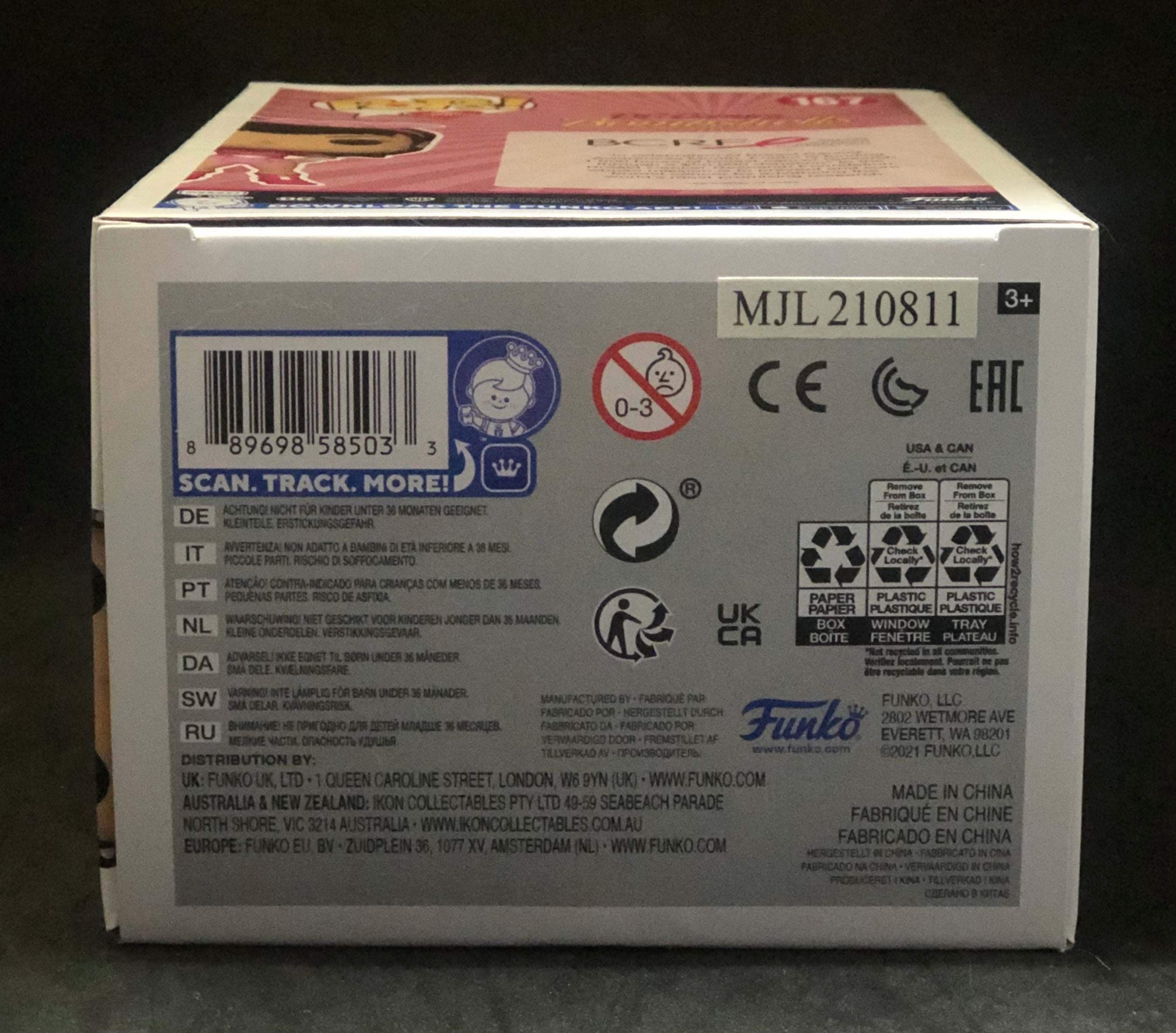 Funko POP! Heroes - DC Comics Bombshells - Wonder Woman (Breast Cancer Awareness) (167) 'Small Box Damage'