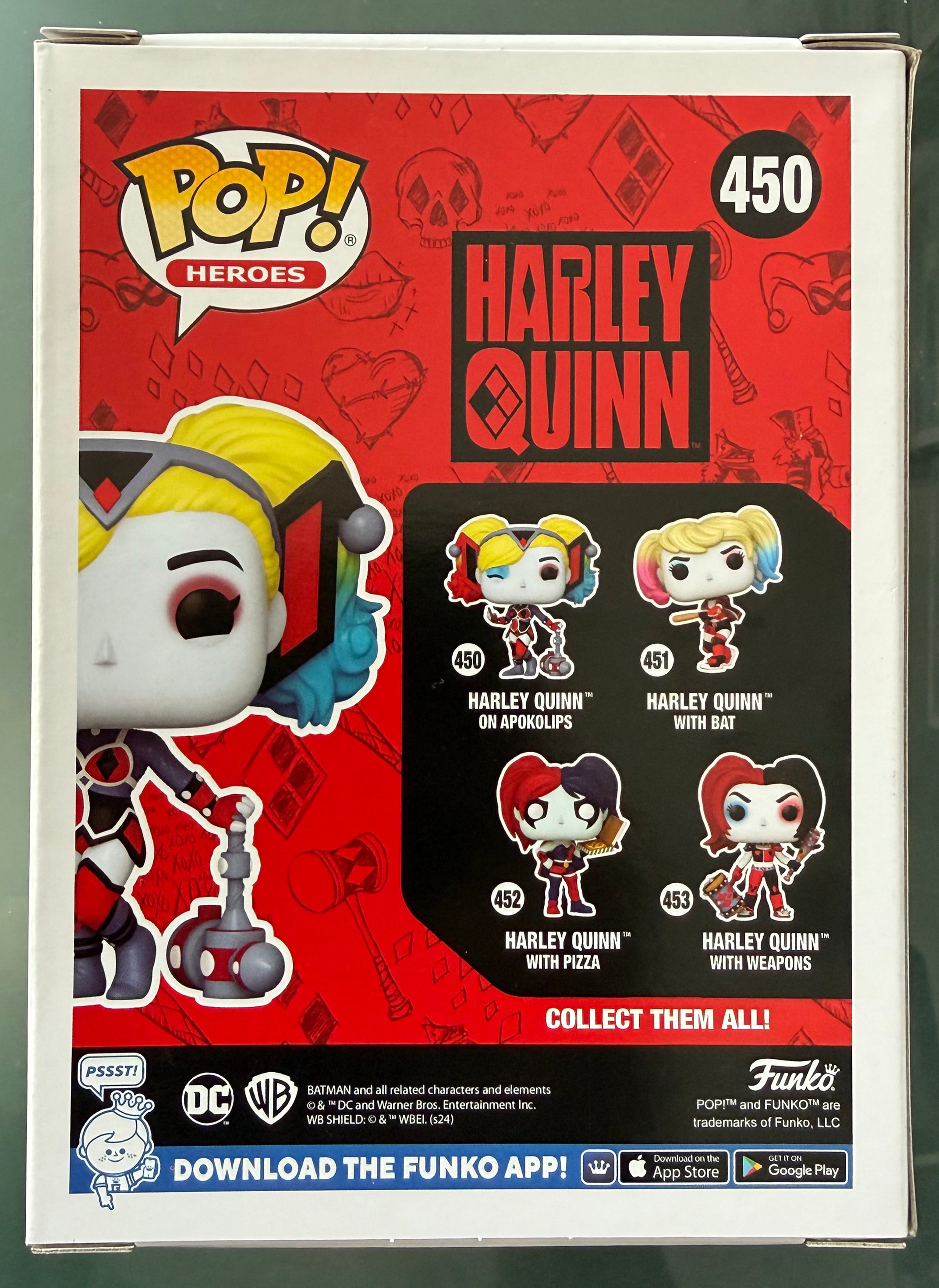 Funko POP! Heroes - Harley Quinn - Harley Quinn on Apokolips #450 - Small Box Damage