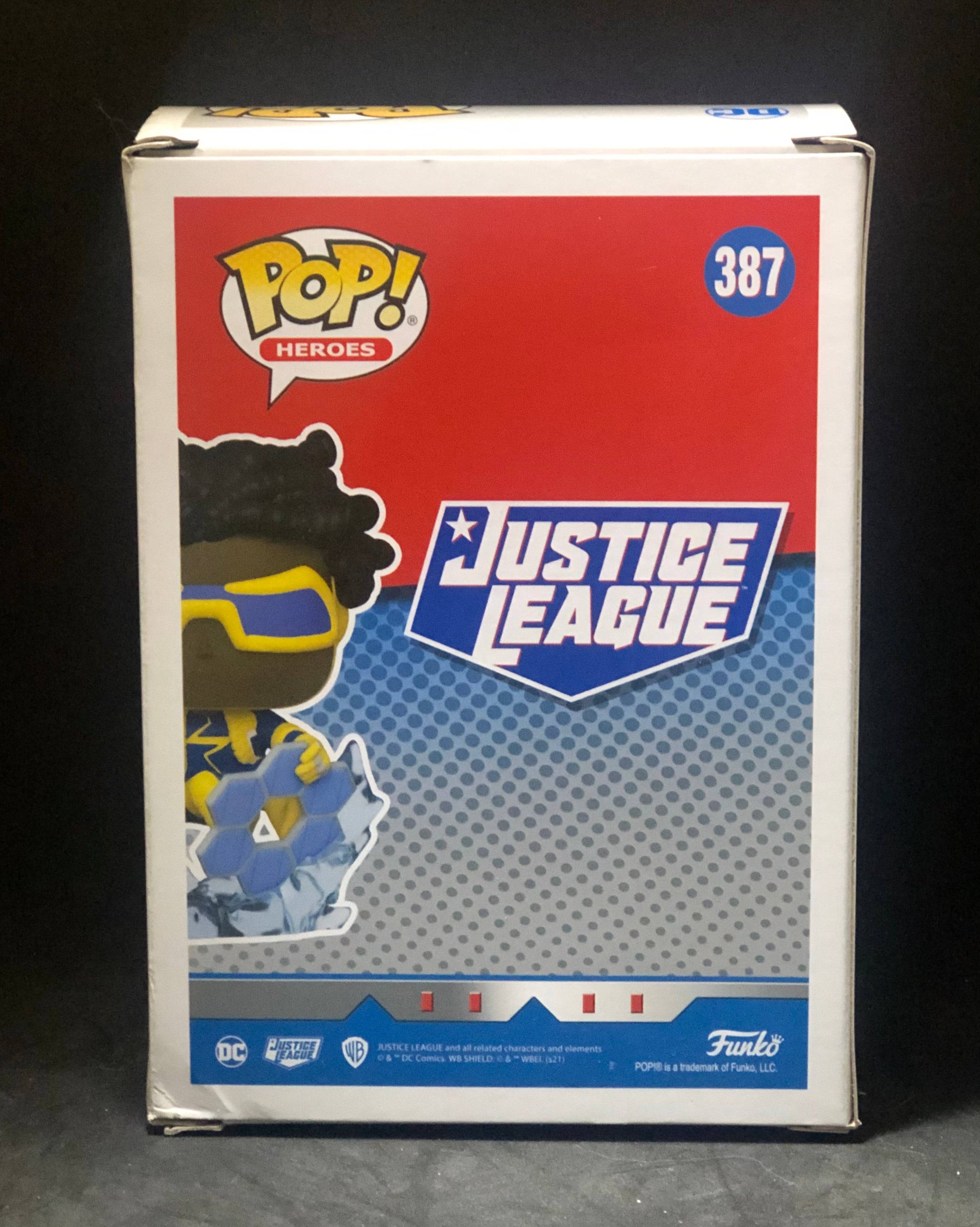 Funko POP! Heroes - Justice League - Static Shock (387) Exclusive Box Damage