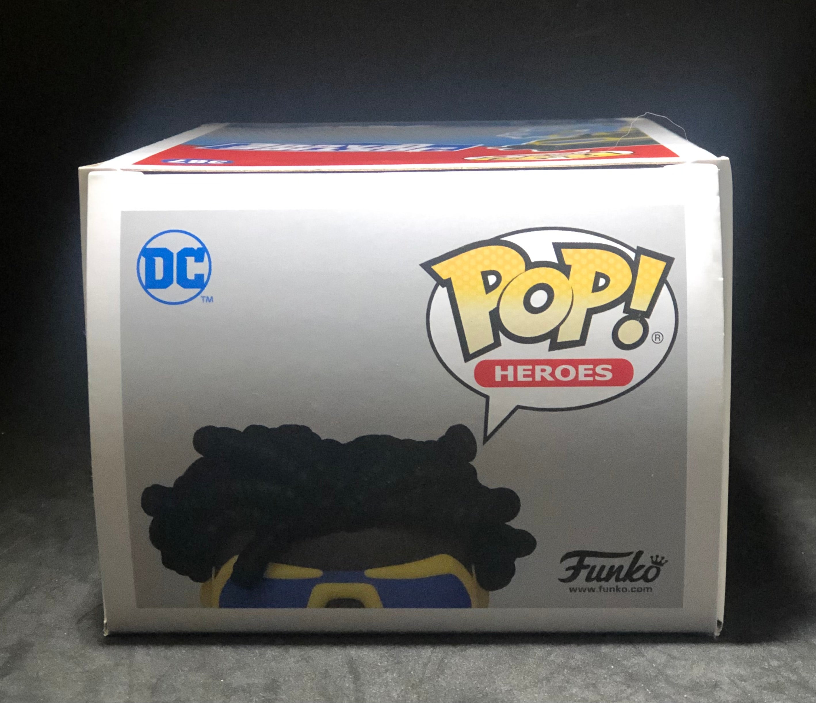 Funko POP! Heroes - Justice League - Static Shock (387) Exclusive Box Damage