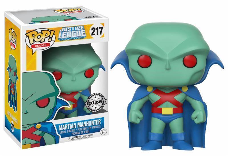 Funko Pop! Heroes - Justice League Unlimited Martian Manhunter (217) Exclusive Figurines