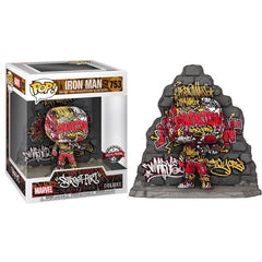 Funko POP!  Marvel - Street-Art Collection Deluxe - Iron Man (753) Exclusive