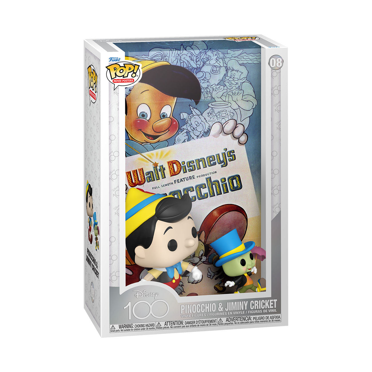 Funko POP! Movie Poster - Disney, Pinocchio : Pinocchio & Jiminy Cricket (08)