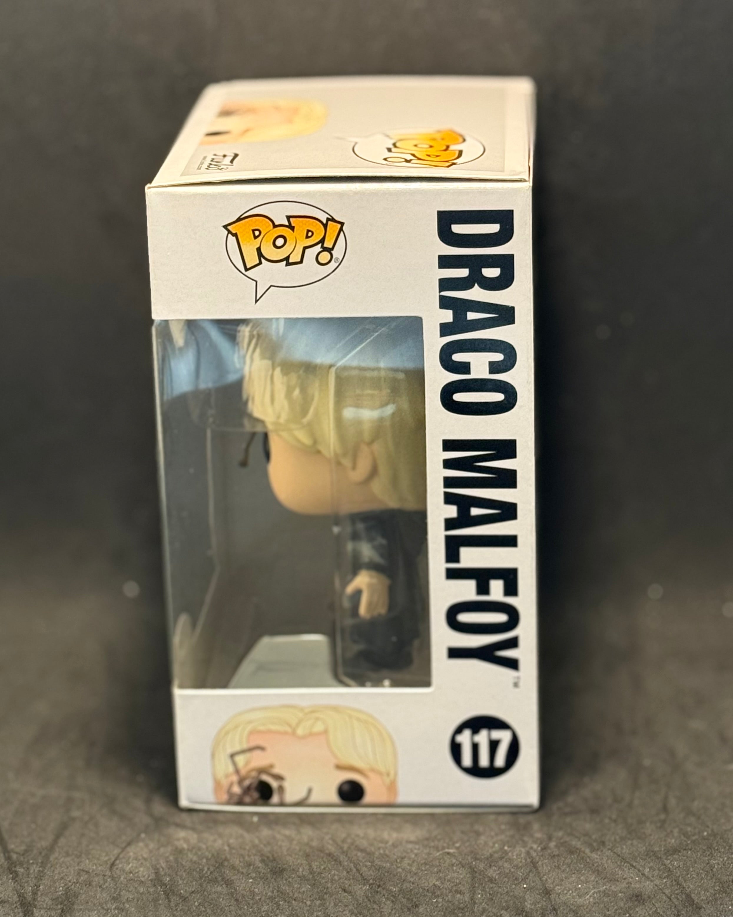 Funko POP! Movies - Harry Potter - Draco Malfoy w/Whip Spider (117) "Small Box Damage"