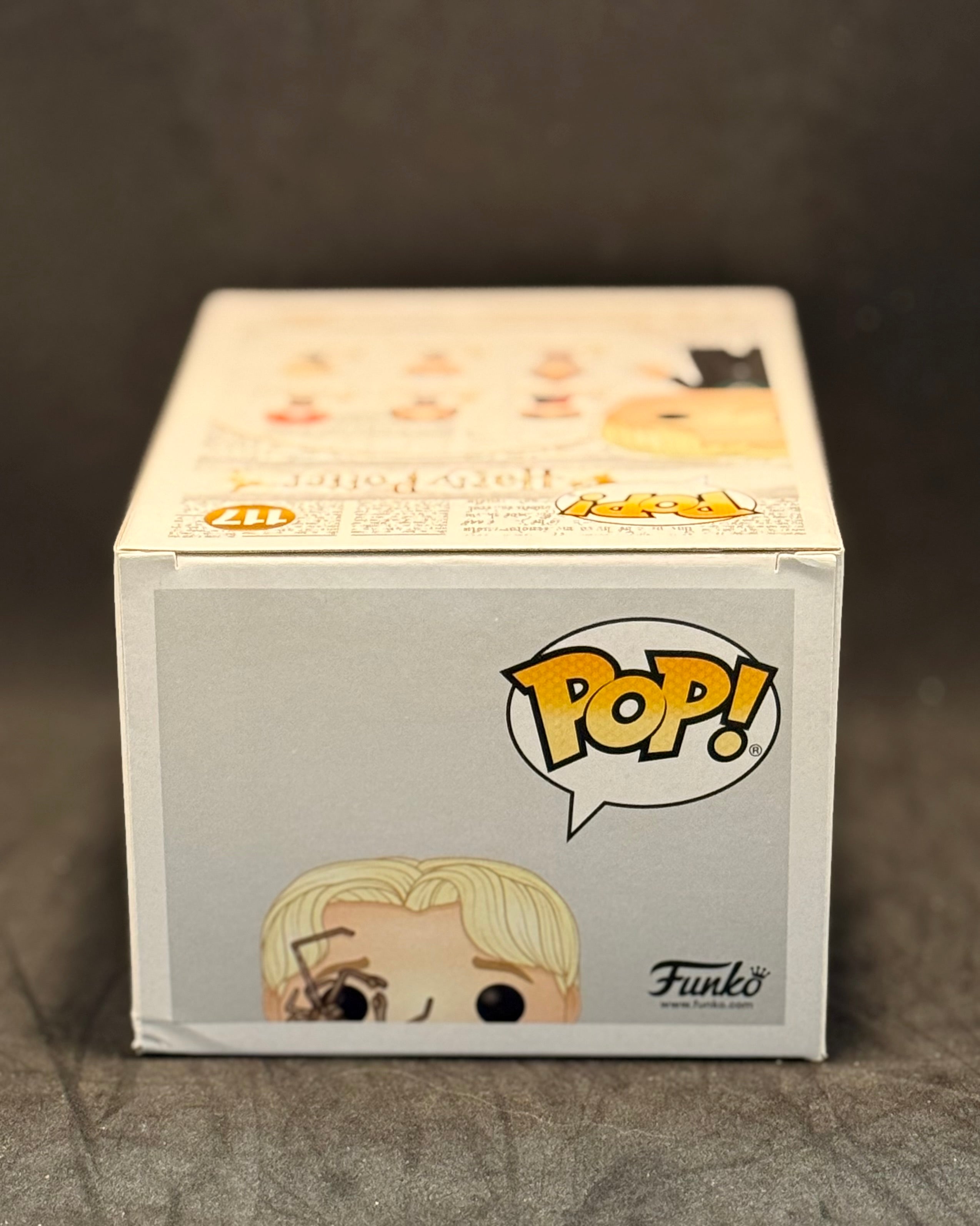 Funko POP! Movies - Harry Potter - Draco Malfoy w/Whip Spider (117) "Small Box Damage"
