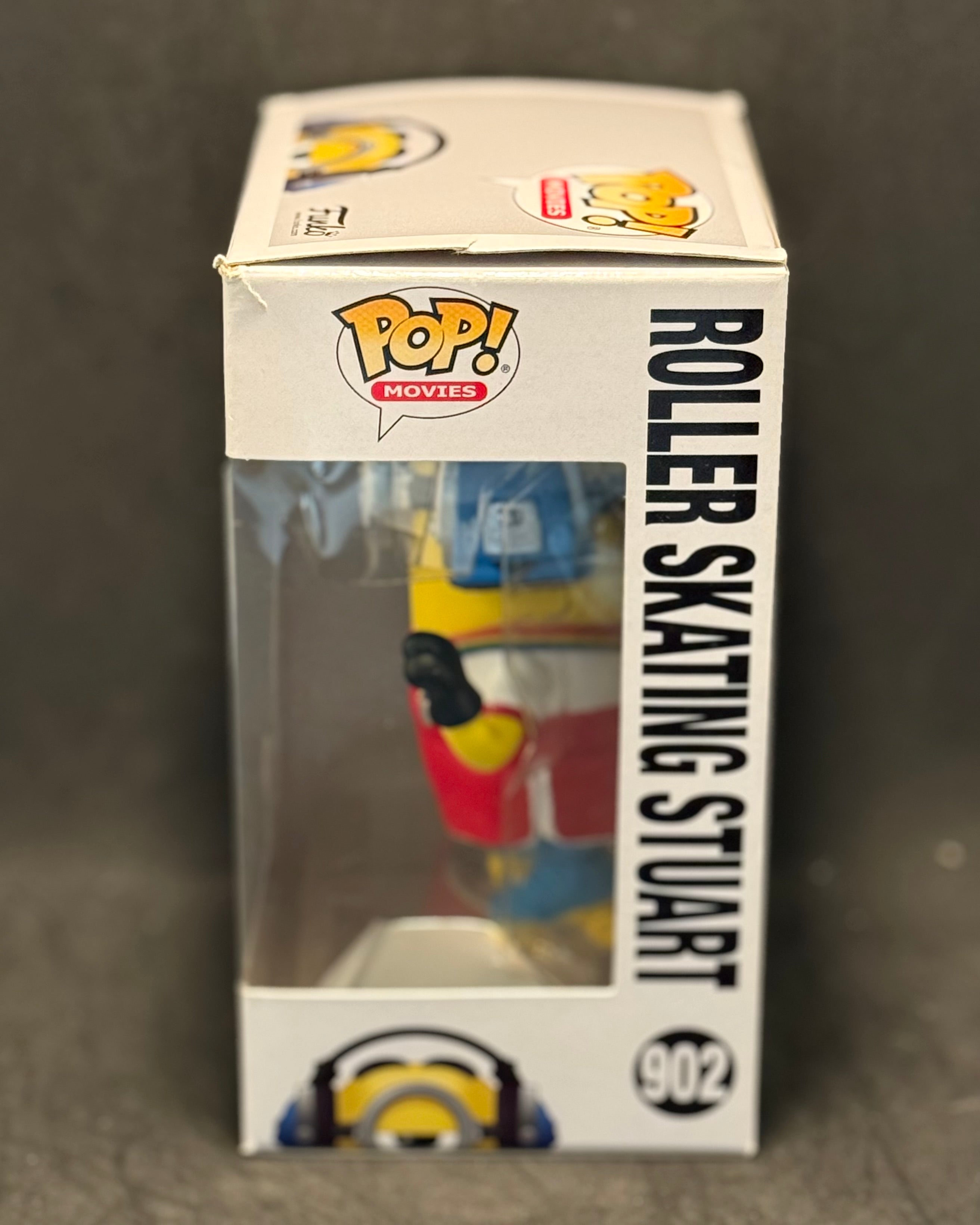 Funko POP! Movies - Minions, The Rise of Gru - Roller Skating Stuart (902) "Small Box Damage"
