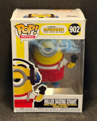 Funko POP! Movies - Minions, The Rise of Gru - Roller Skating Stuart (902) "Small Box Damage"