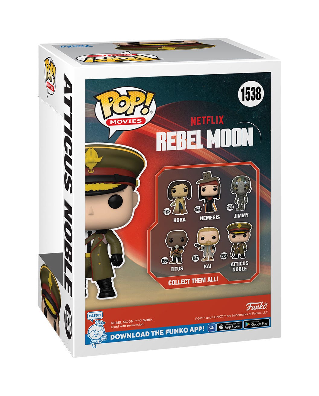 Funko POP! Movies - Rebel Moon - Atticus Noble (1538)