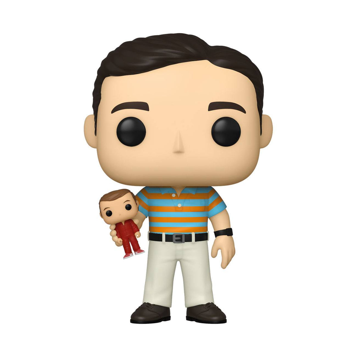 Funko POP Movies - The 40-Year-Old Virgin - Andy Stitzer (holding Steve Austin) #1064 CHASE
