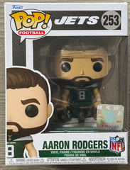Funko POP! NFL Football - Aaron Rodgers (New York Jets) #253 - Small Box Damage