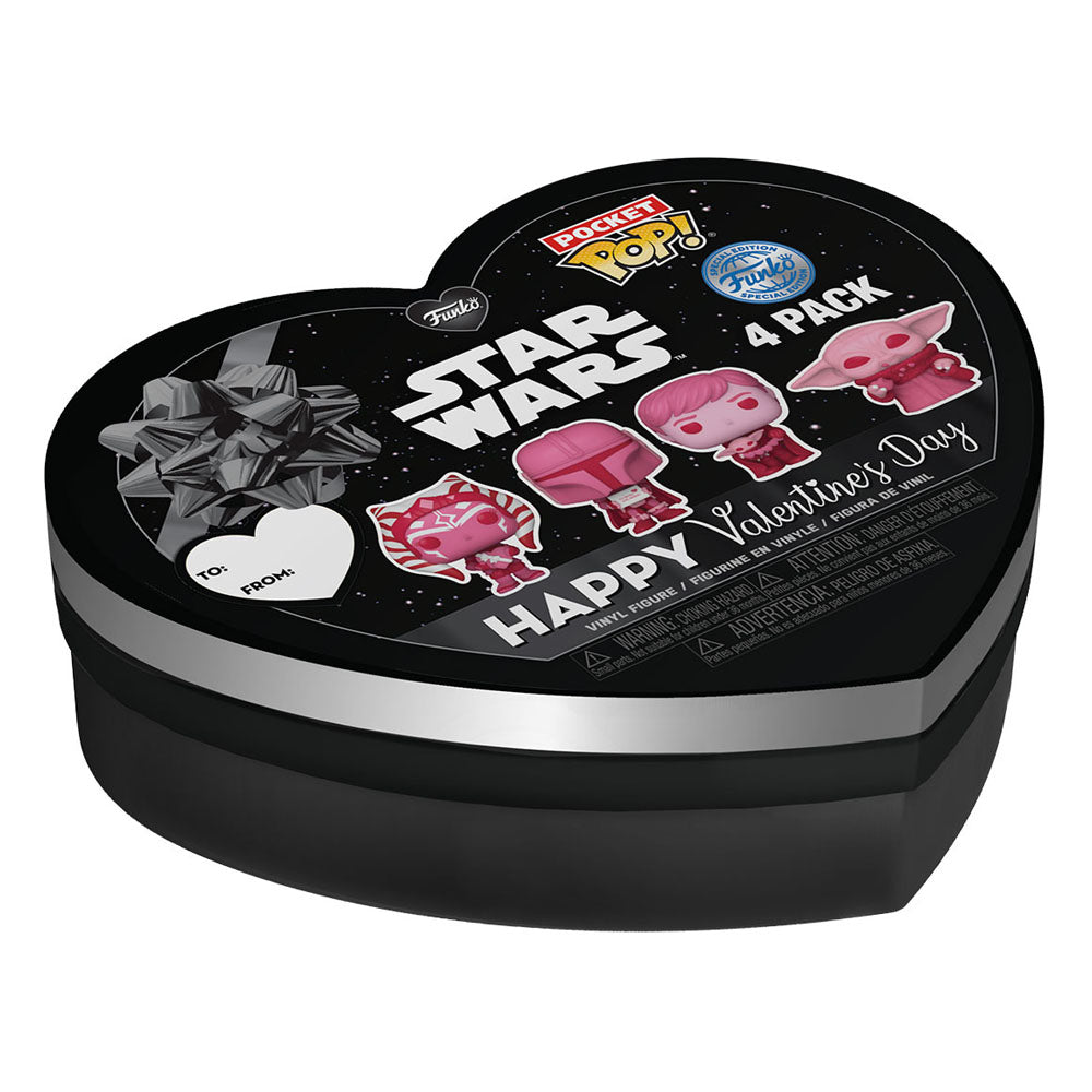 Funko POP! Pocket - Star Wars Valentines - Star Wars (4 Vinyl Figures)