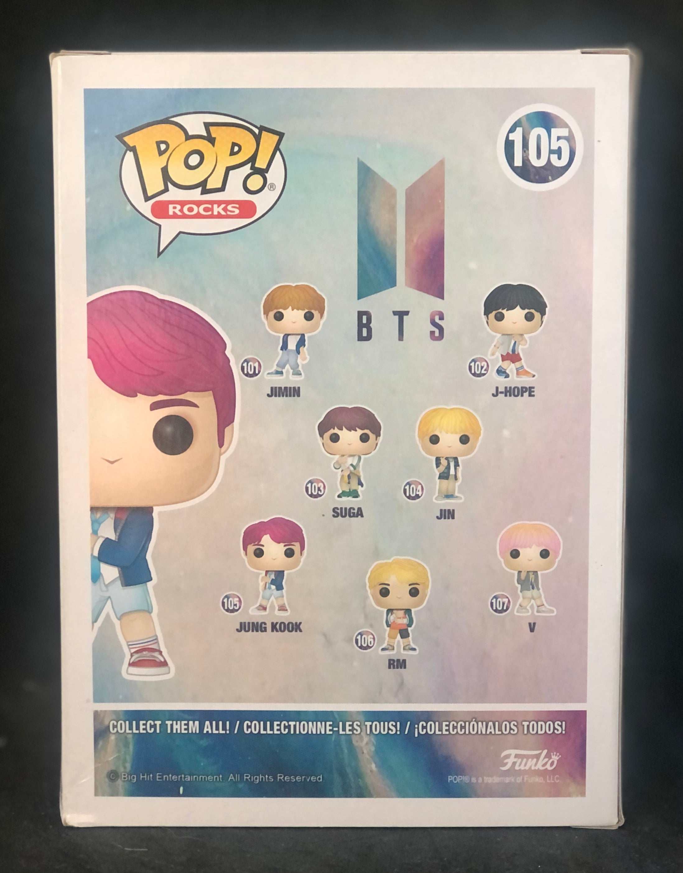Funko POP! Rocks - BTS (Bangtang Boys) - Jung Kook (105) 'Small Box Damage'