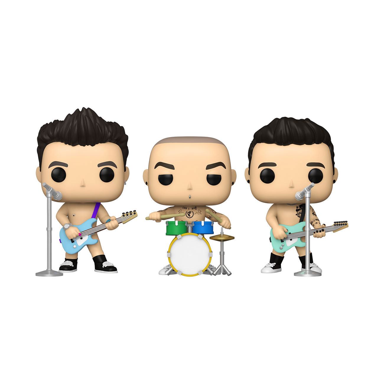 Funko POP! Rocks - Blink 182 : Mark Hoppus / Travis Barker / Tom Delonge) (3Pack)