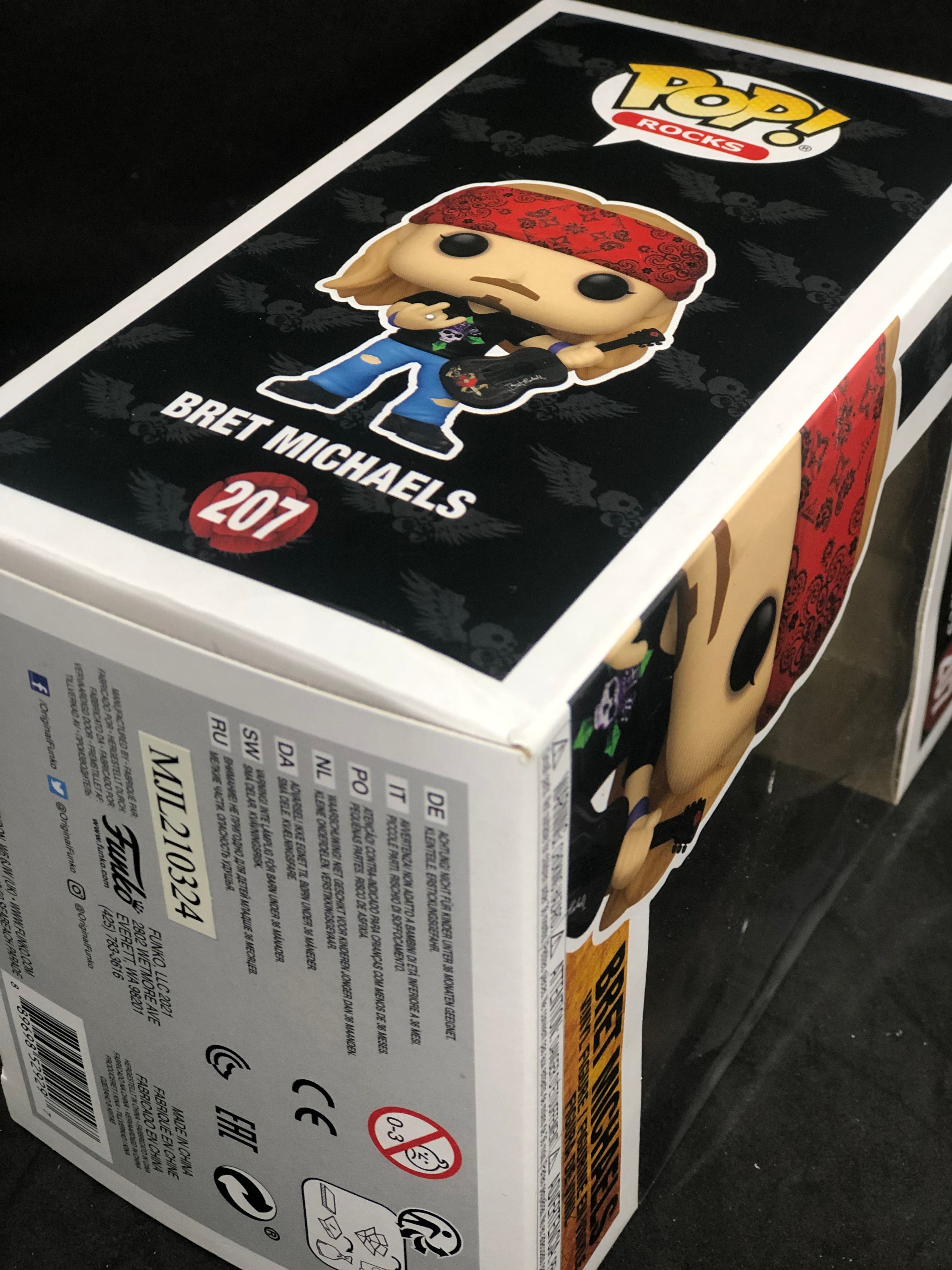 Funko POP! Rocks - Bret Michaels - Bret Michaels (207) 'Minor Box Damage'