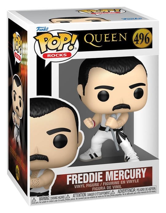 Funko POP! Rocks - Queen - Freddie Mercury (white singlet) #496