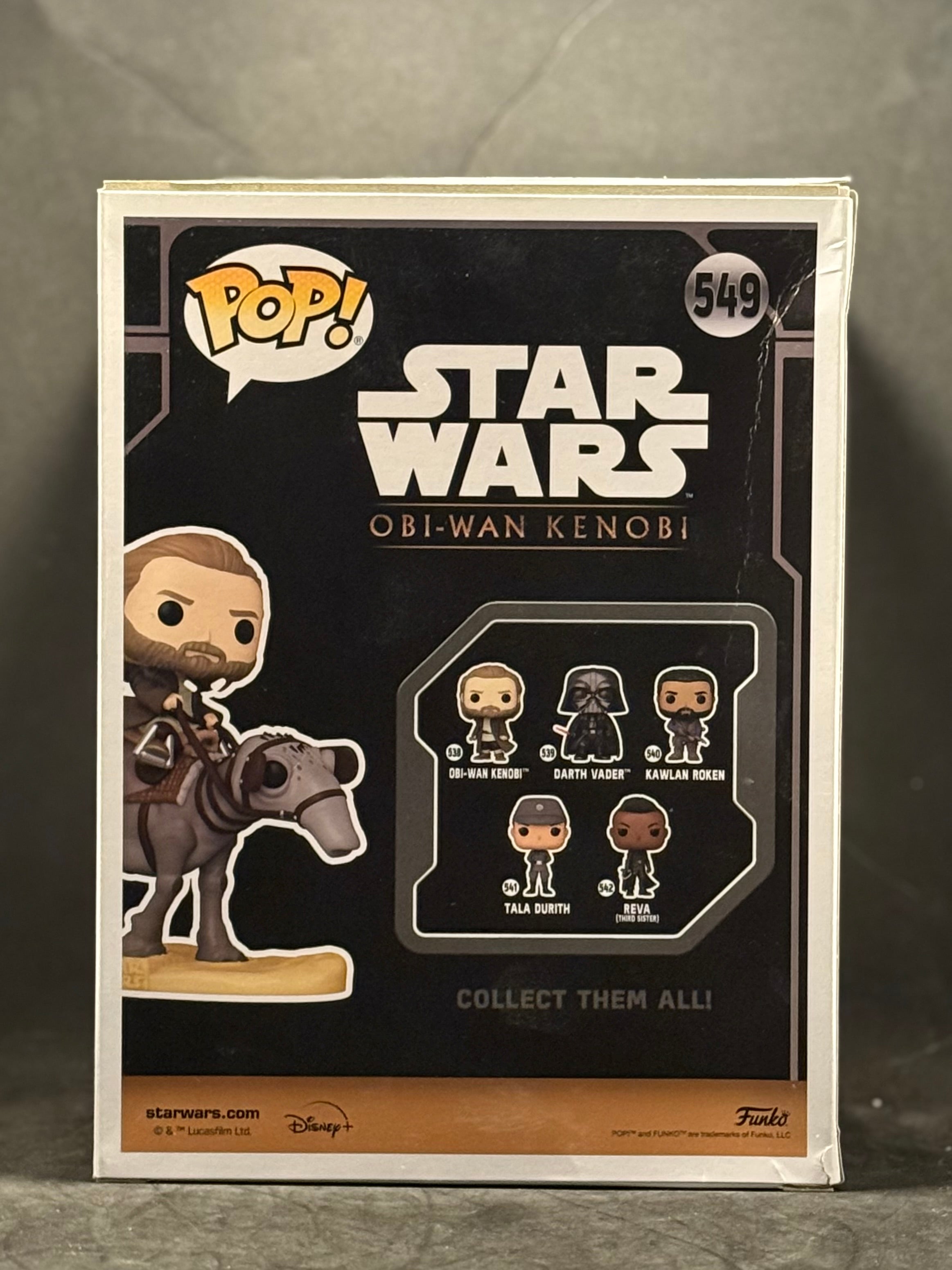 Funko POP! Star Wars - Ben Kenobi on Eopie (549) "Box Damage"