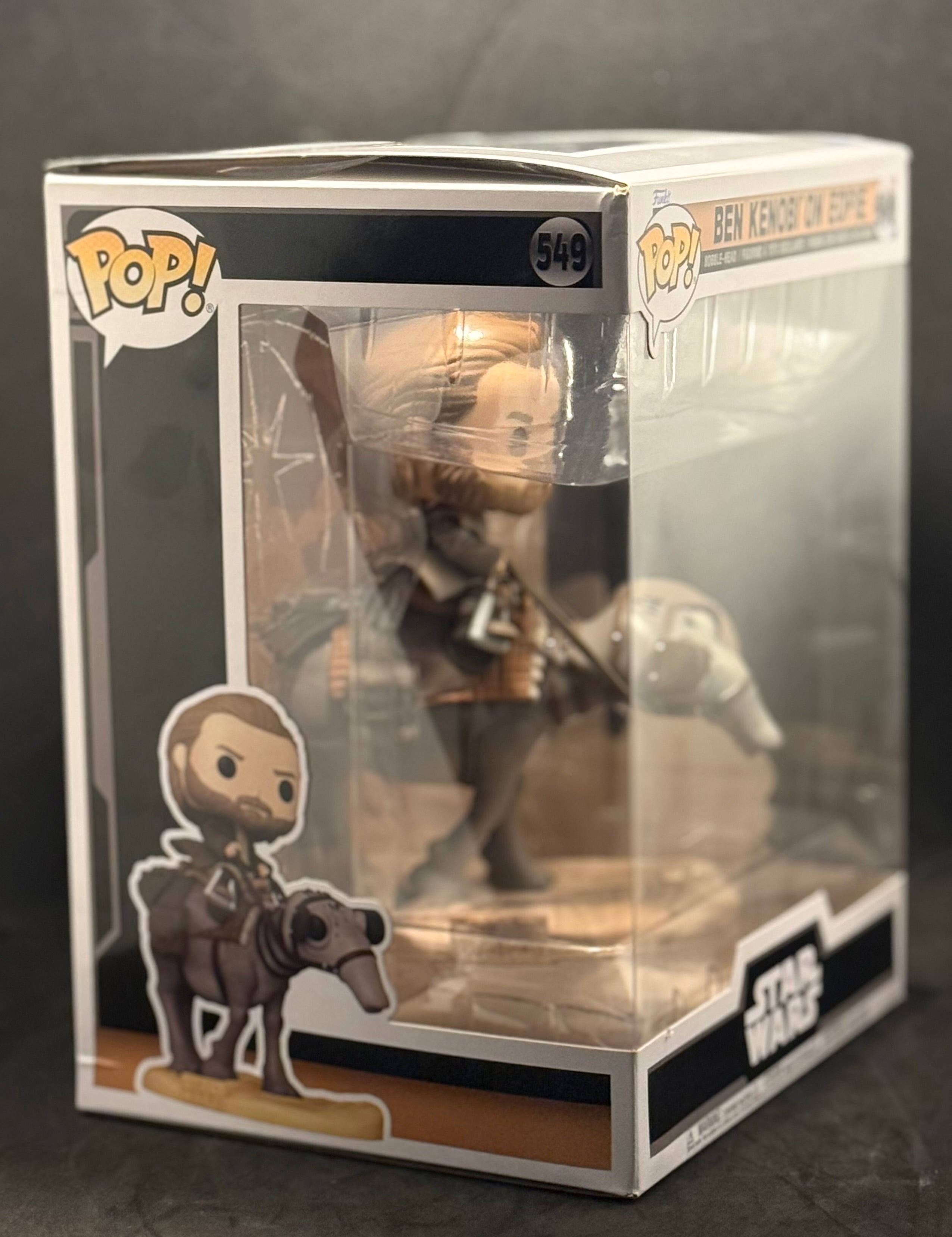 Funko POP! Star Wars - Ben Kenobi on Eopie (549) "Box Damage"
