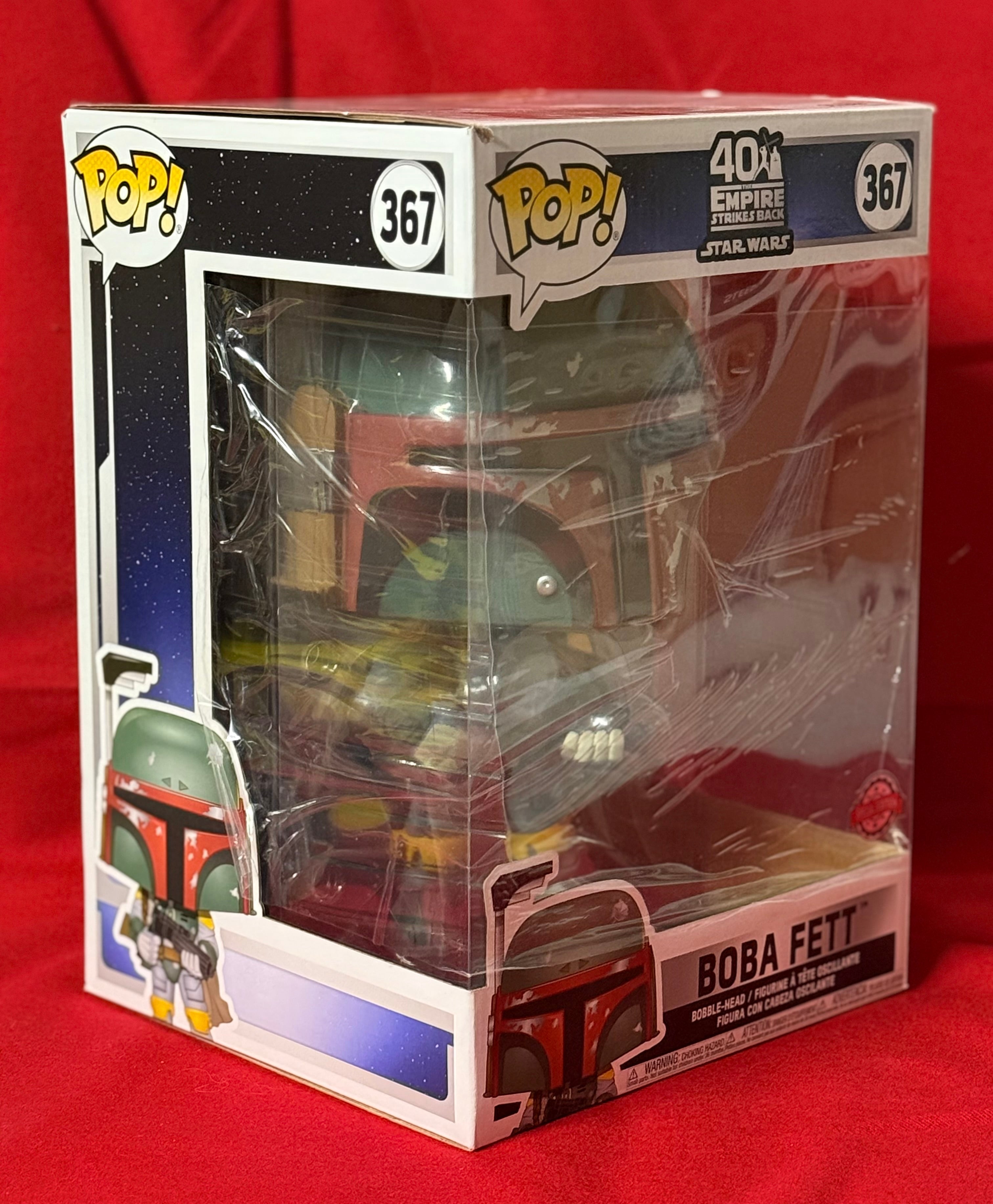 Funko POP! Star Wars - Star Wars, The Empire Strakes Back - Boba Fett 10" (367) Exclusive "Small Box Damage"