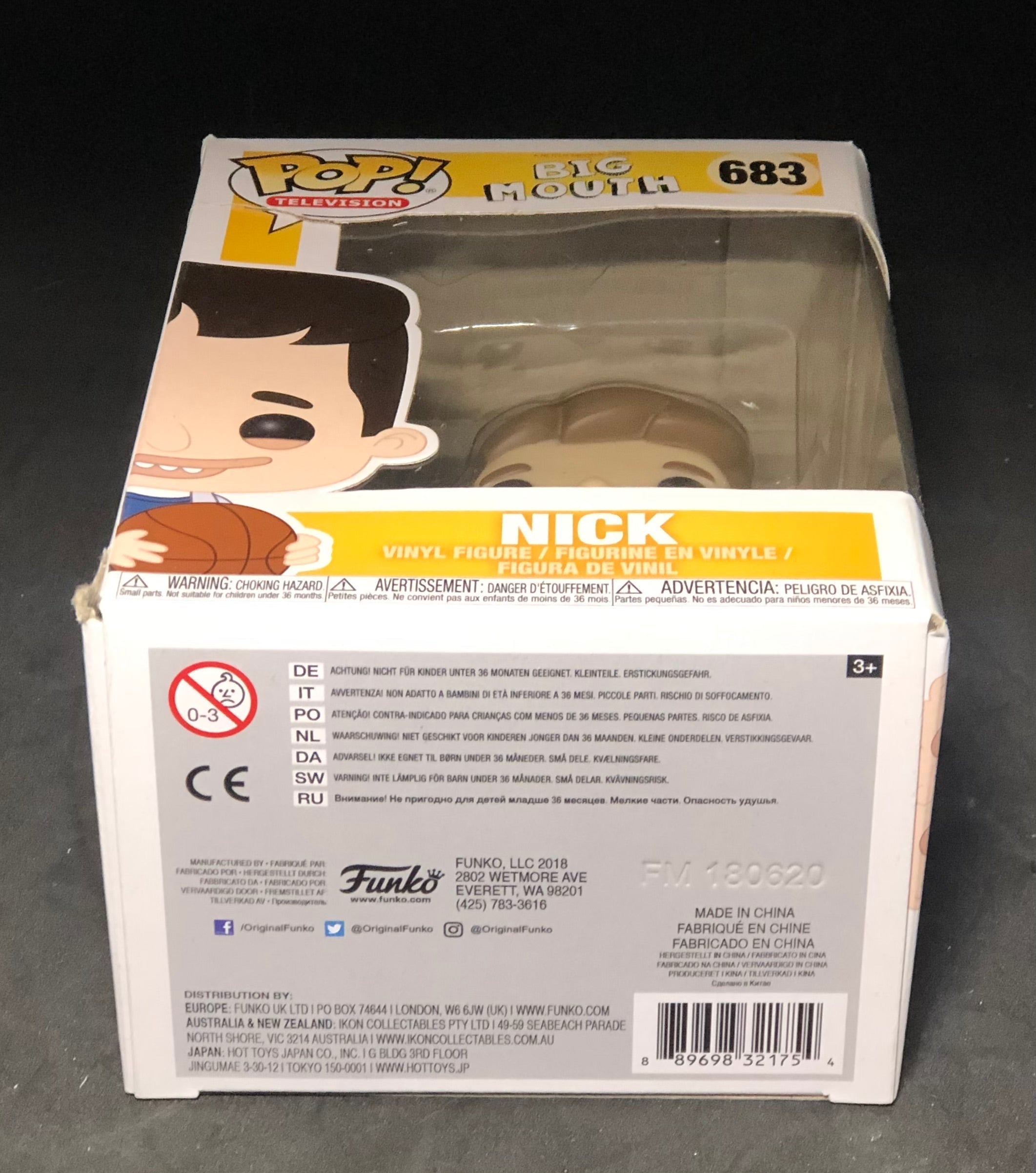 Funko POP! Television - Big Mouth - Nick (683) 'Damaged Packaging'