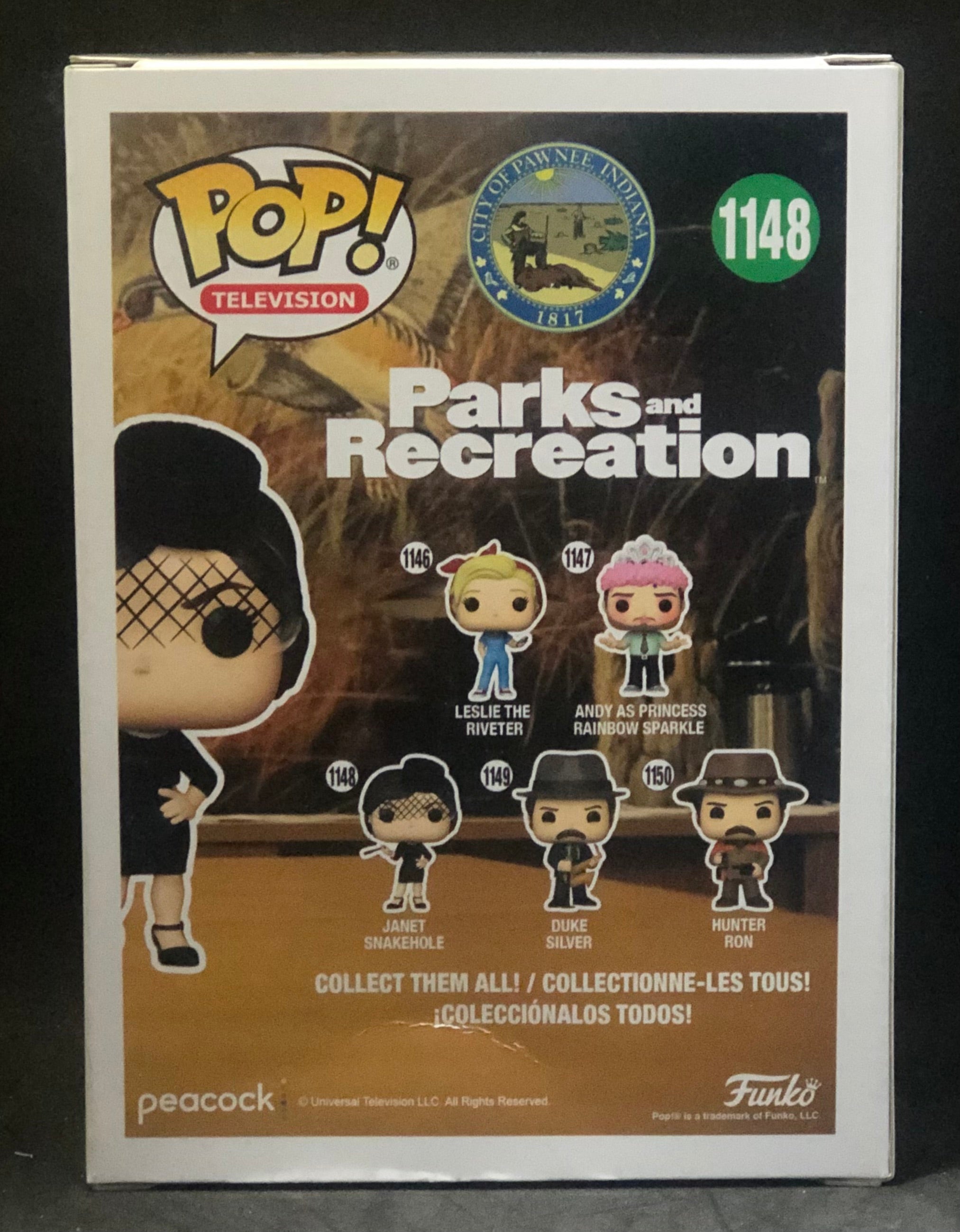 Funko POP! Television - Parks & Recreation - Janet Snakehole (1148) 'Small Box Damage'