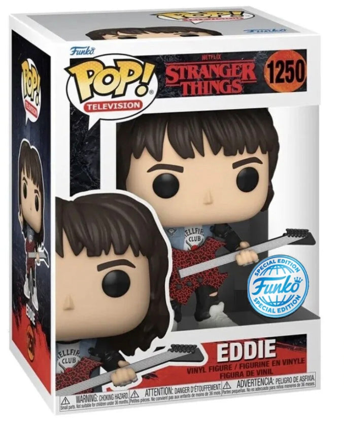 Funko POP! Television - Stranger Things - Eddie Munson w/ Guitar #1250 Exclusive